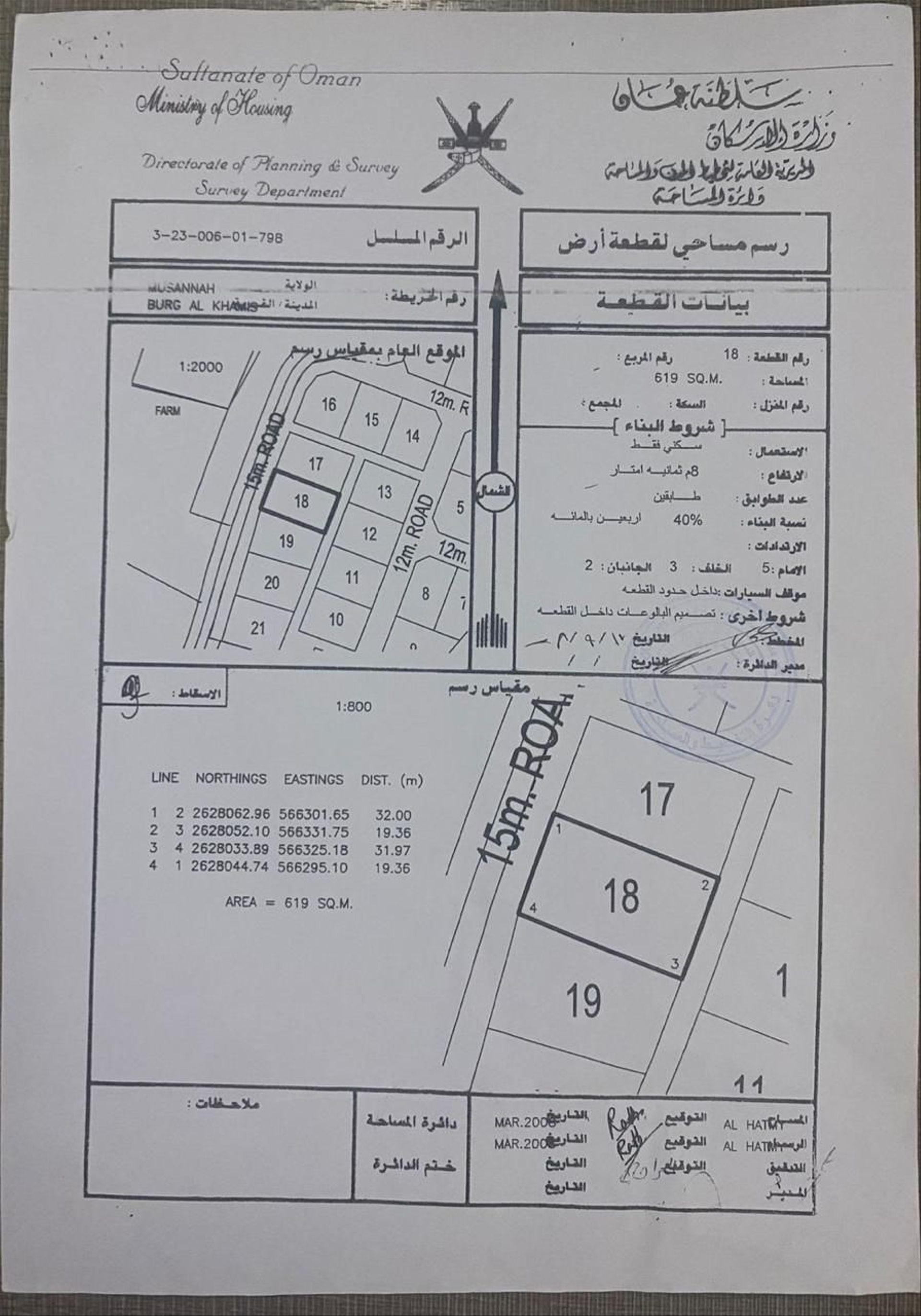 Residential Land in Al Musanaah, Burj Al Khamis