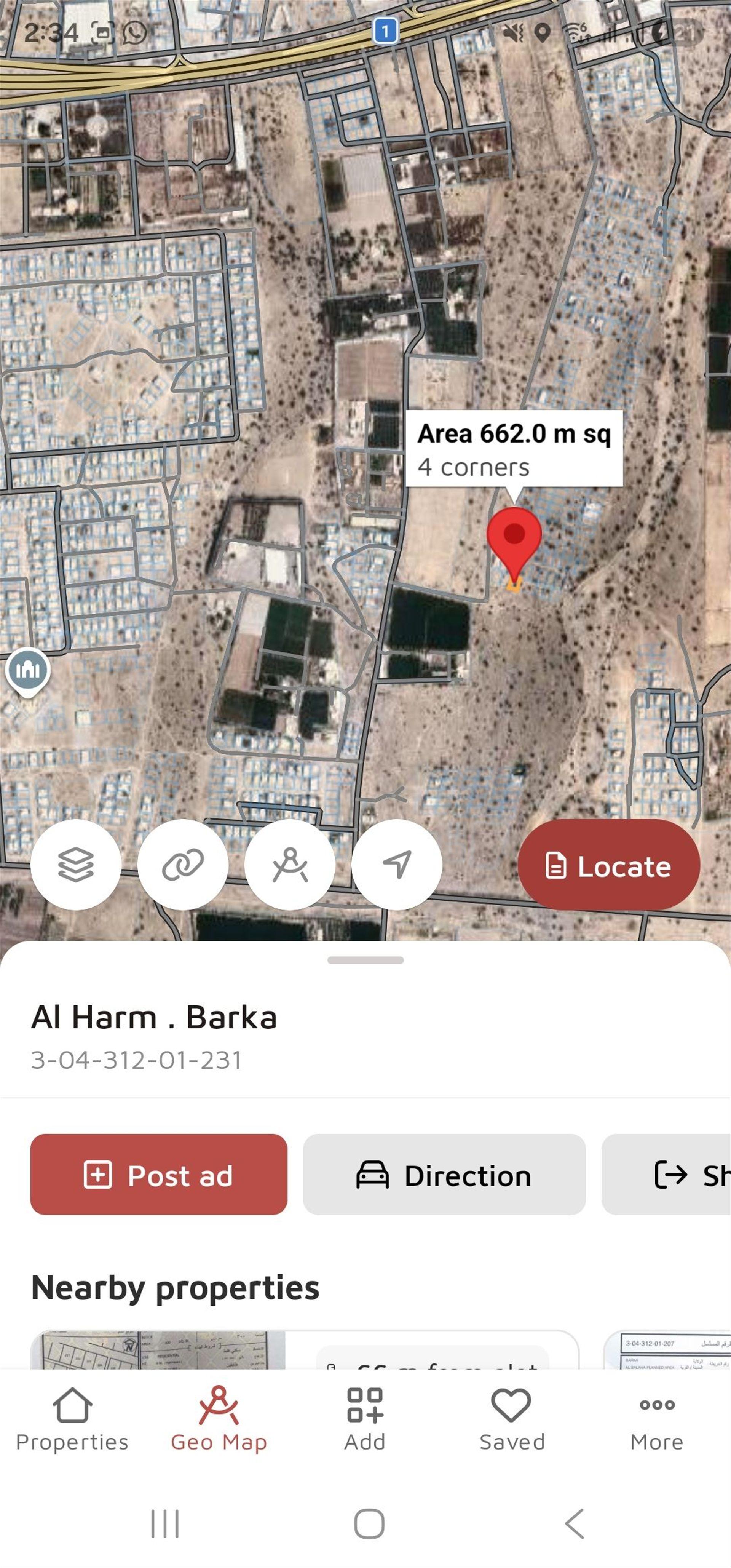 Residential Land in As Sallahah, Barka