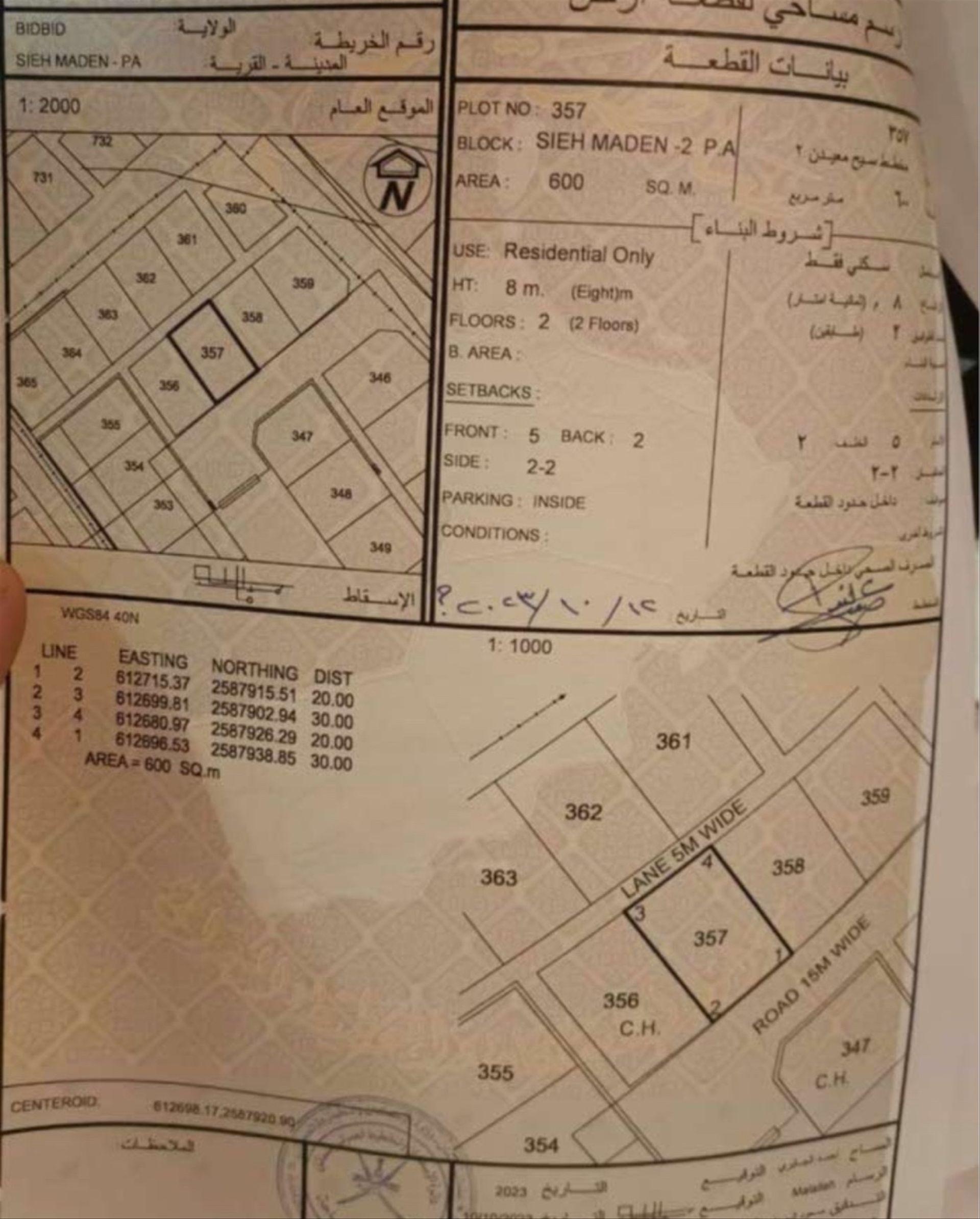 Residential Land in Bidbid, Bidbid