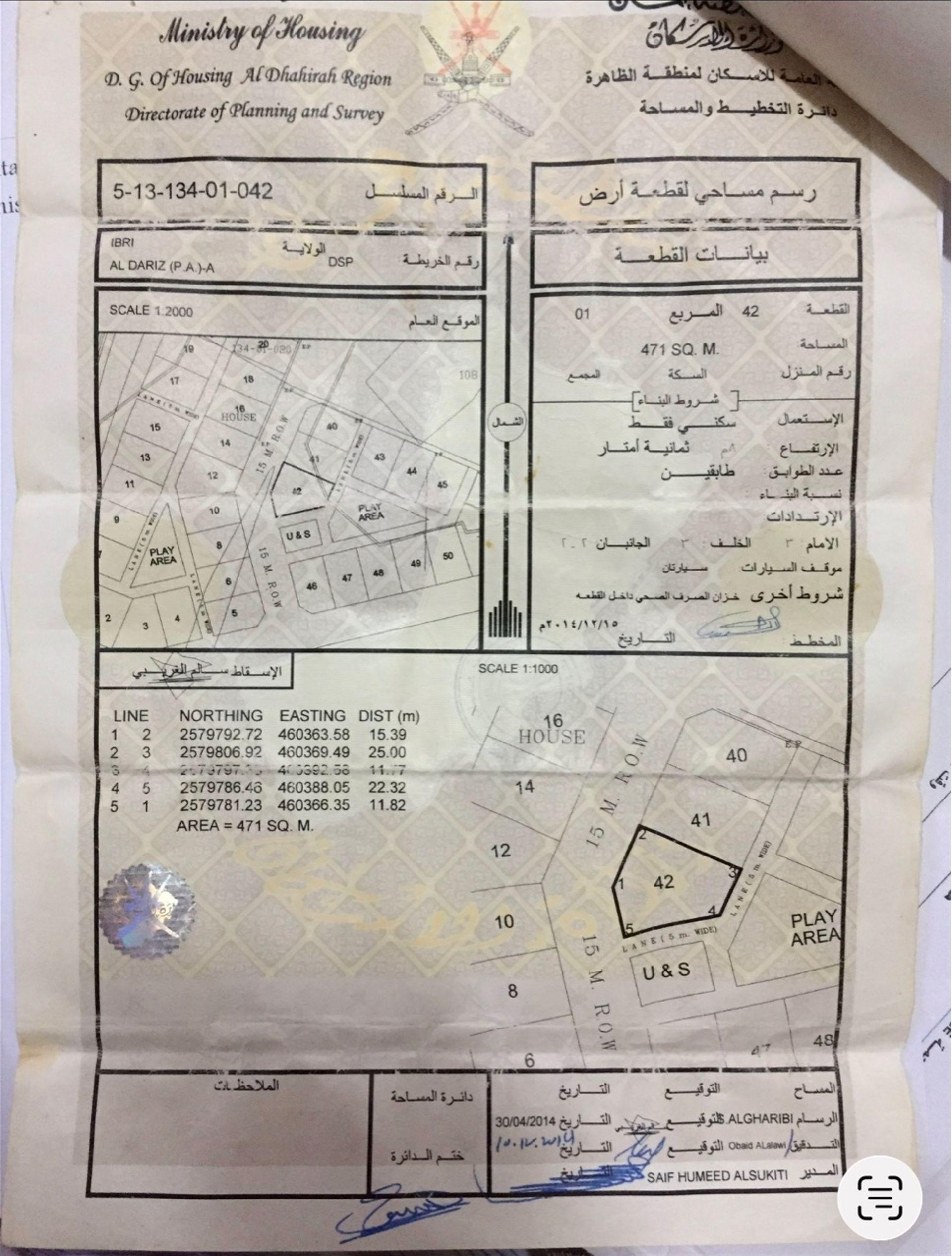 Residential Land in Satwah, Ibri