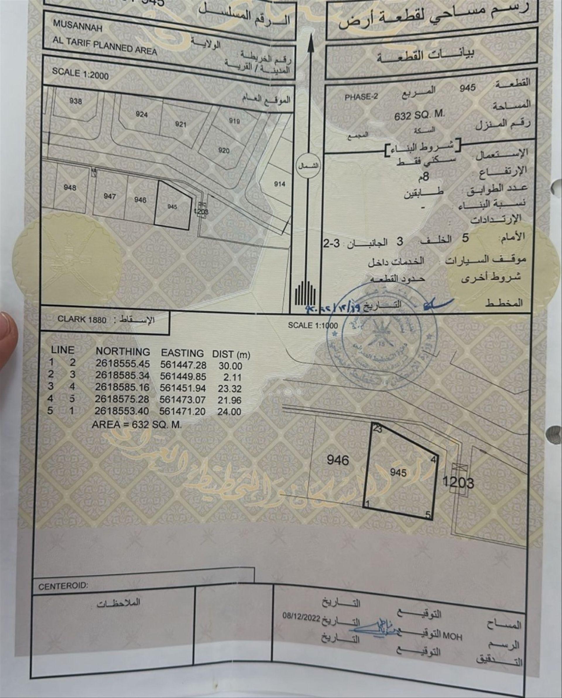 Residential Land in Al Musanaah, At Turayf