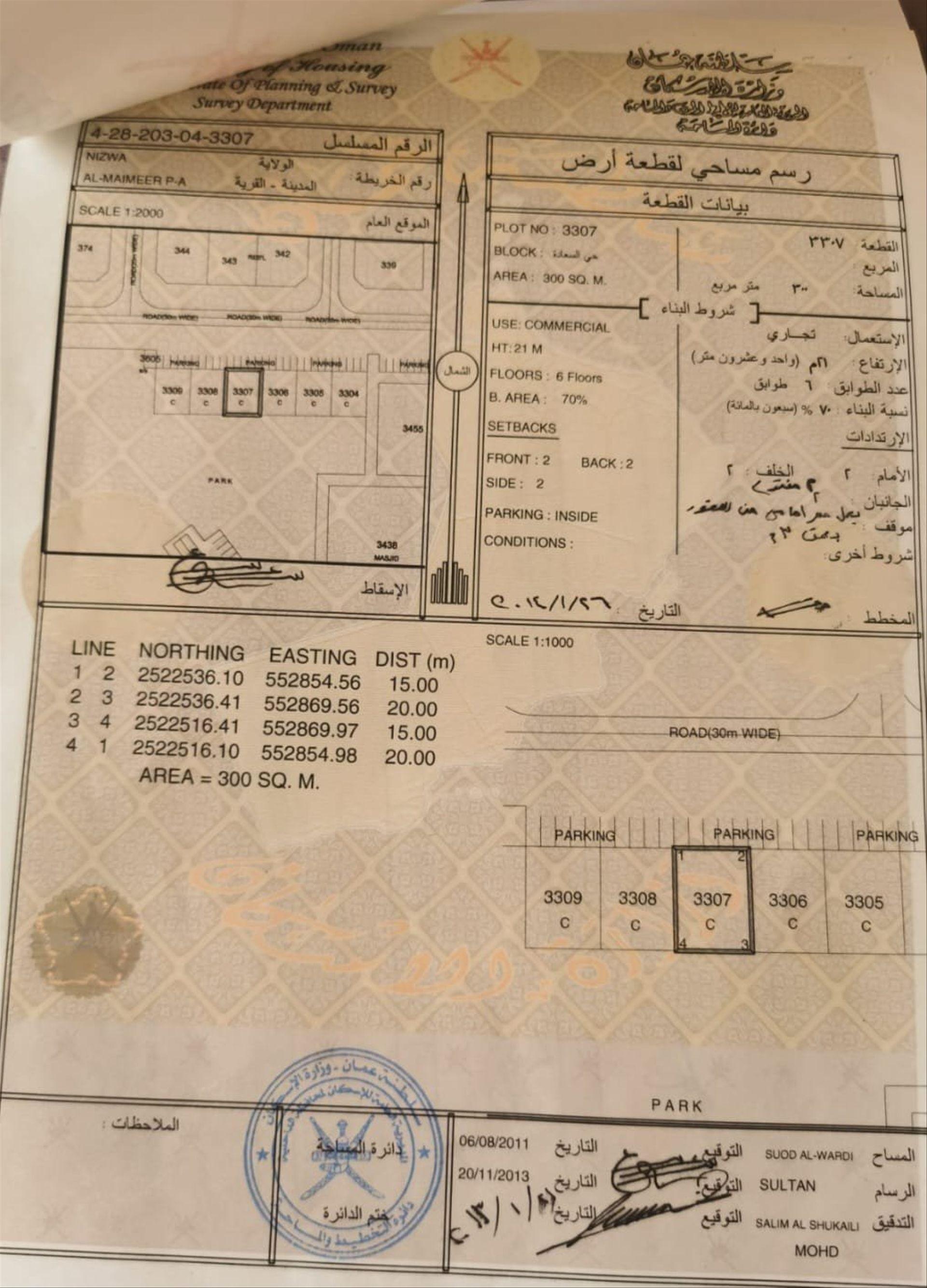 Commercial Land in Nizwa, Al Muaymir