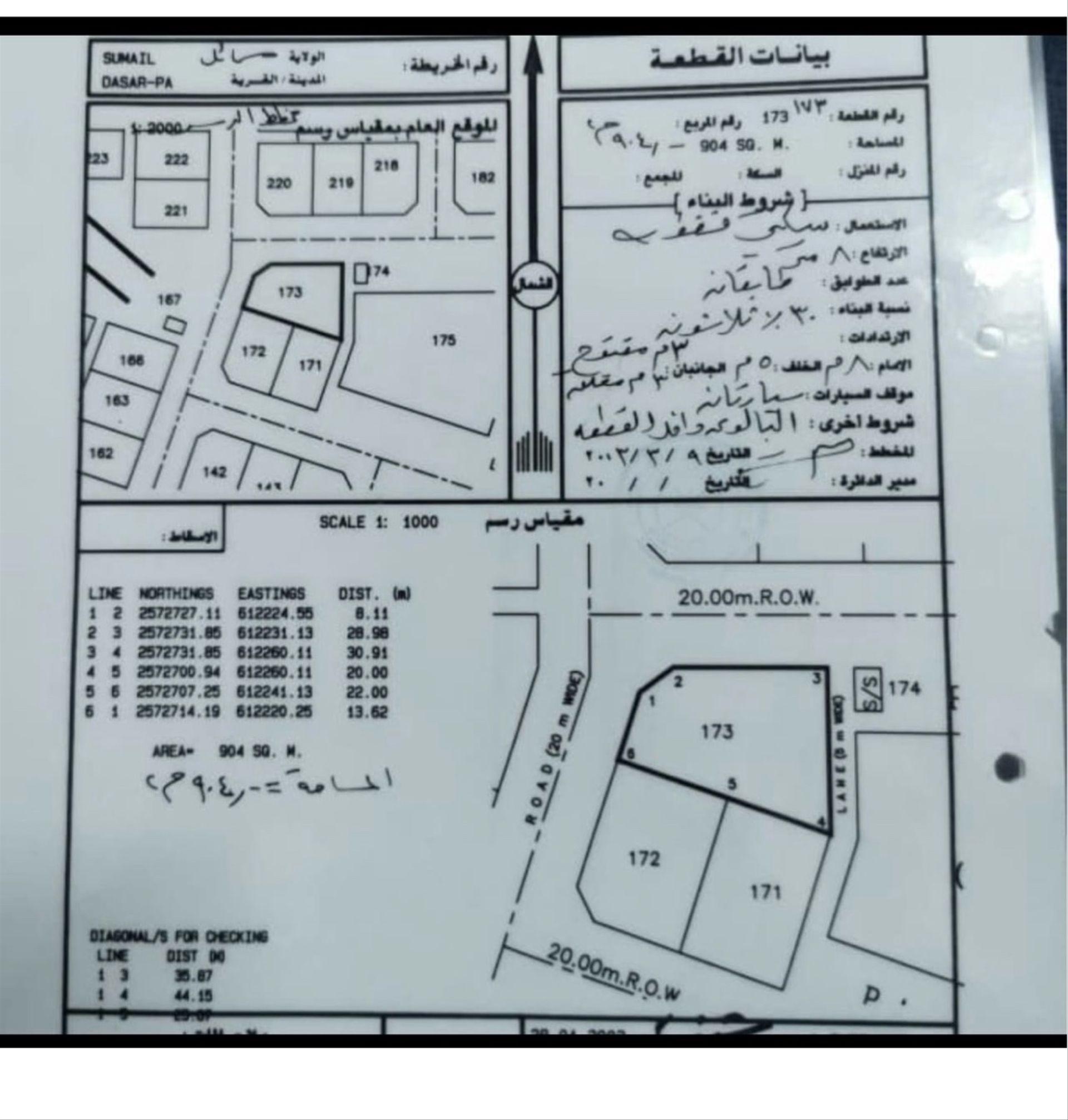 Residential Land in Samail, Ad Dasur
