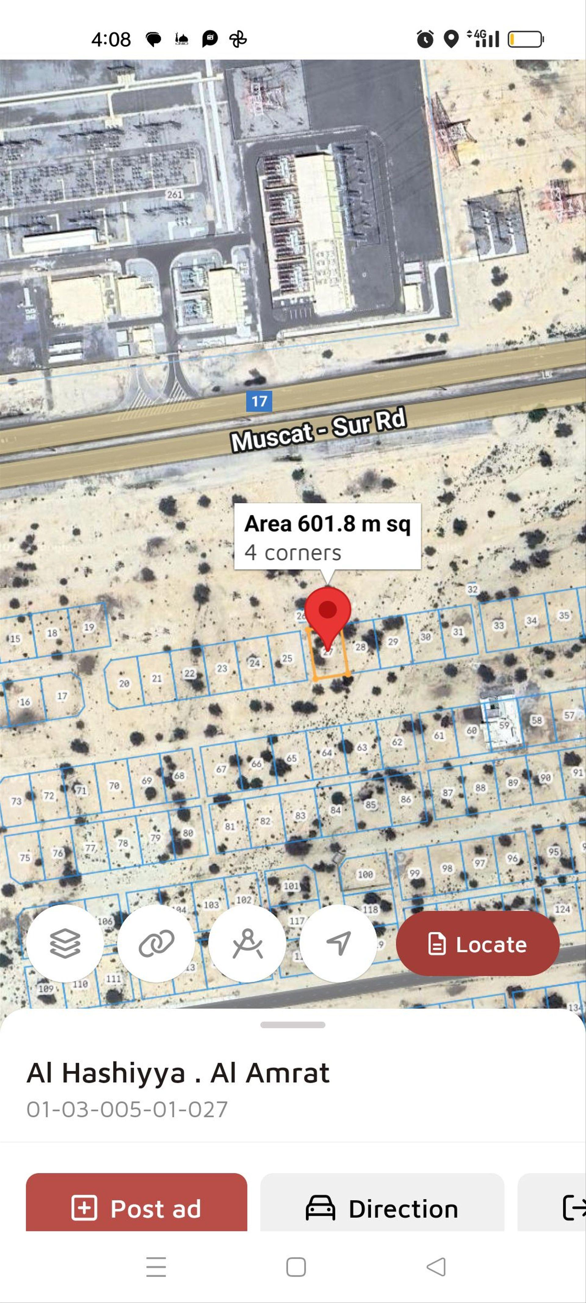 Residential Land in Muscat, Al Amrat