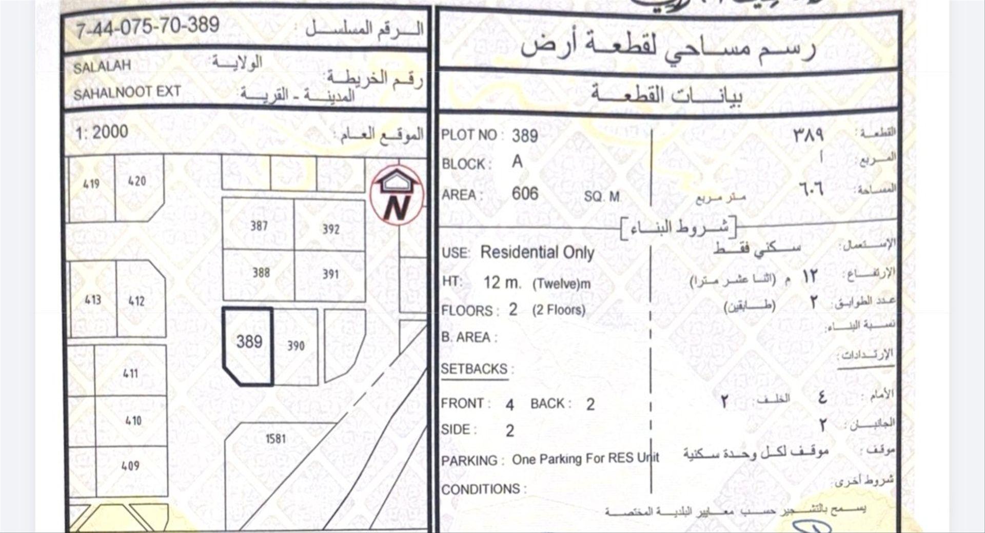 Residential Land in Harbur, Dhofar