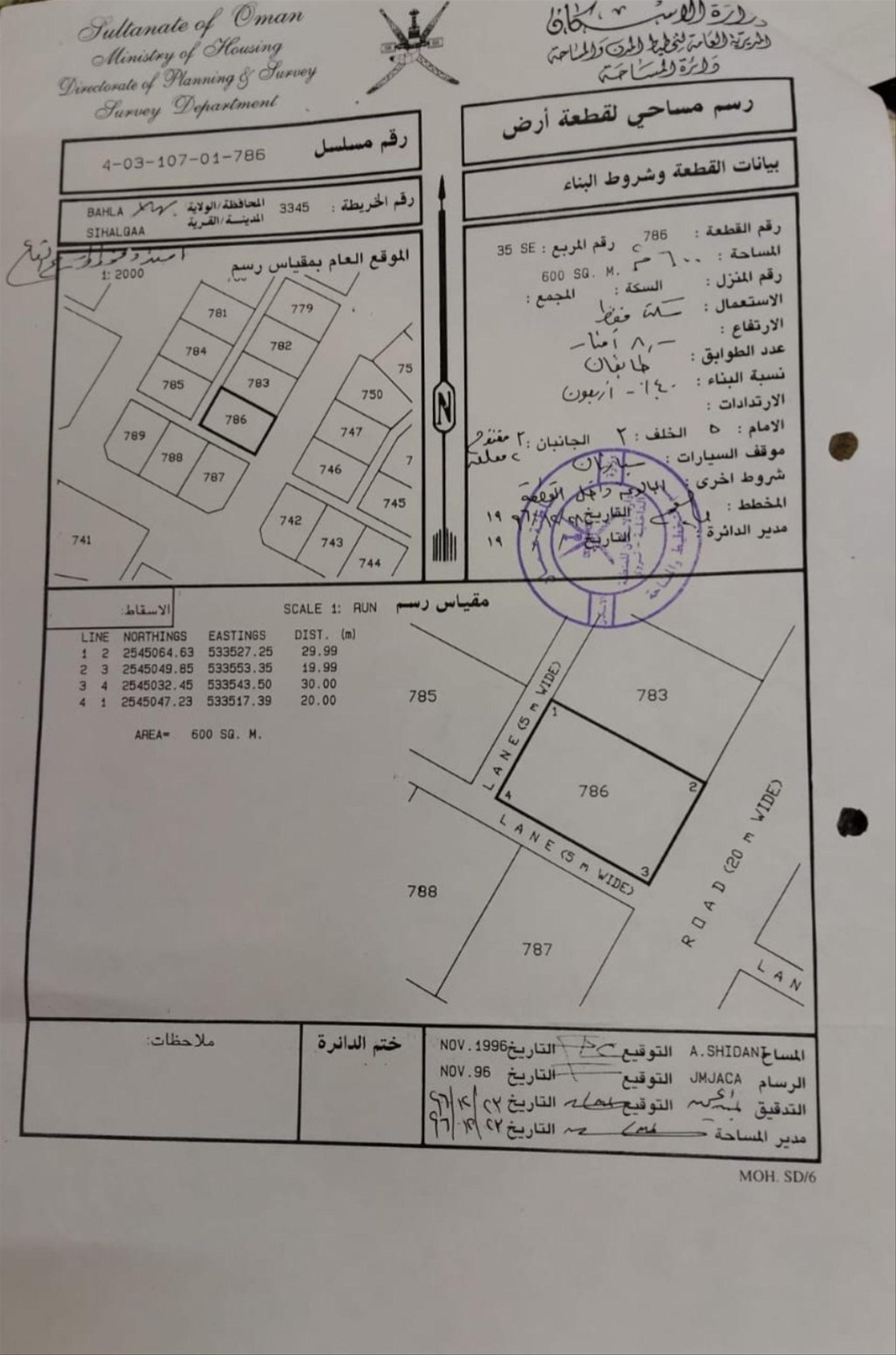 Residential Land in Ad Dakhliyah, Hayy As Saad