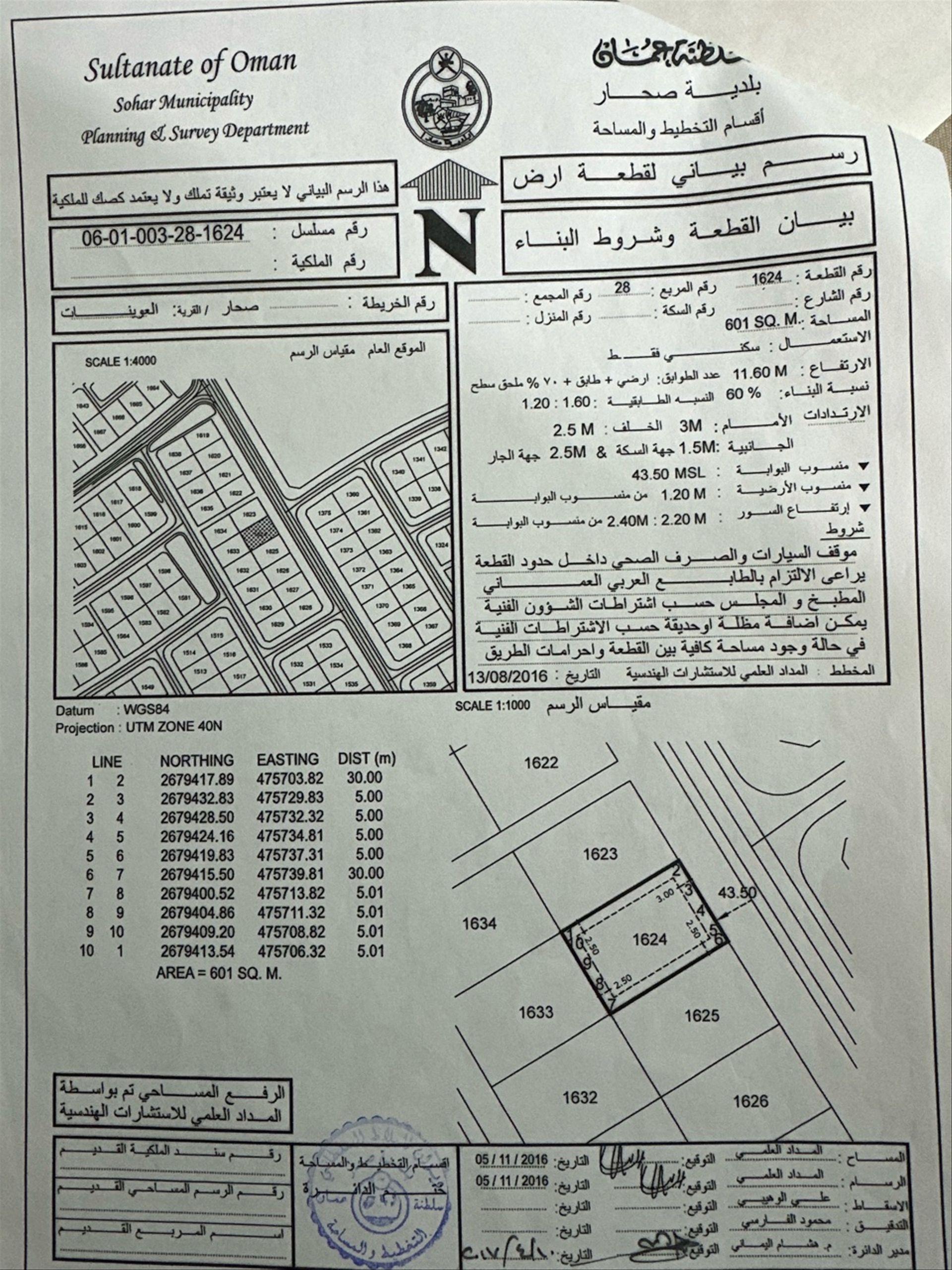 Residential Land in Al Uwaynat, Sohar