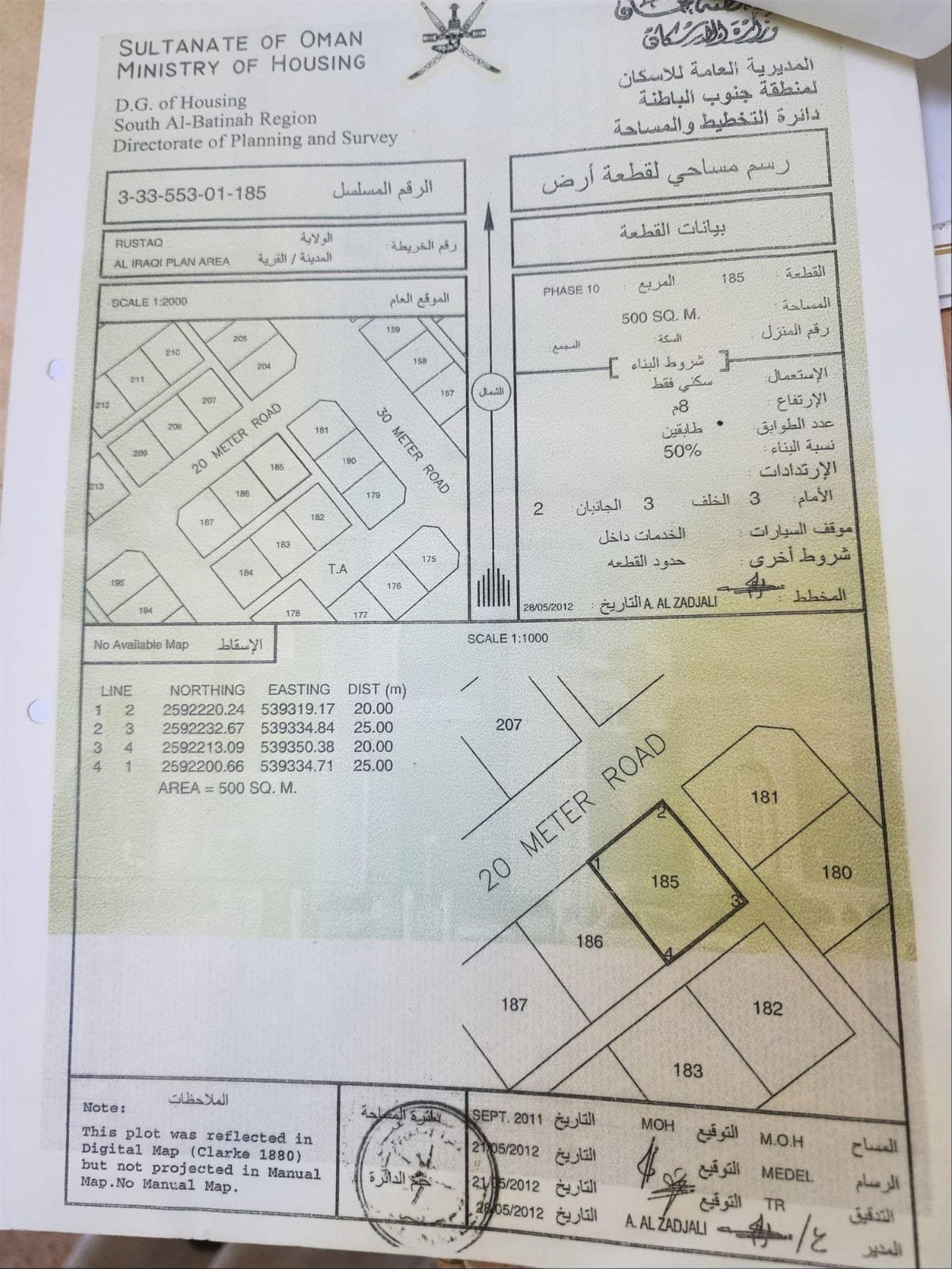 Residential Land in Ar Rustaq, At Tuwayyah