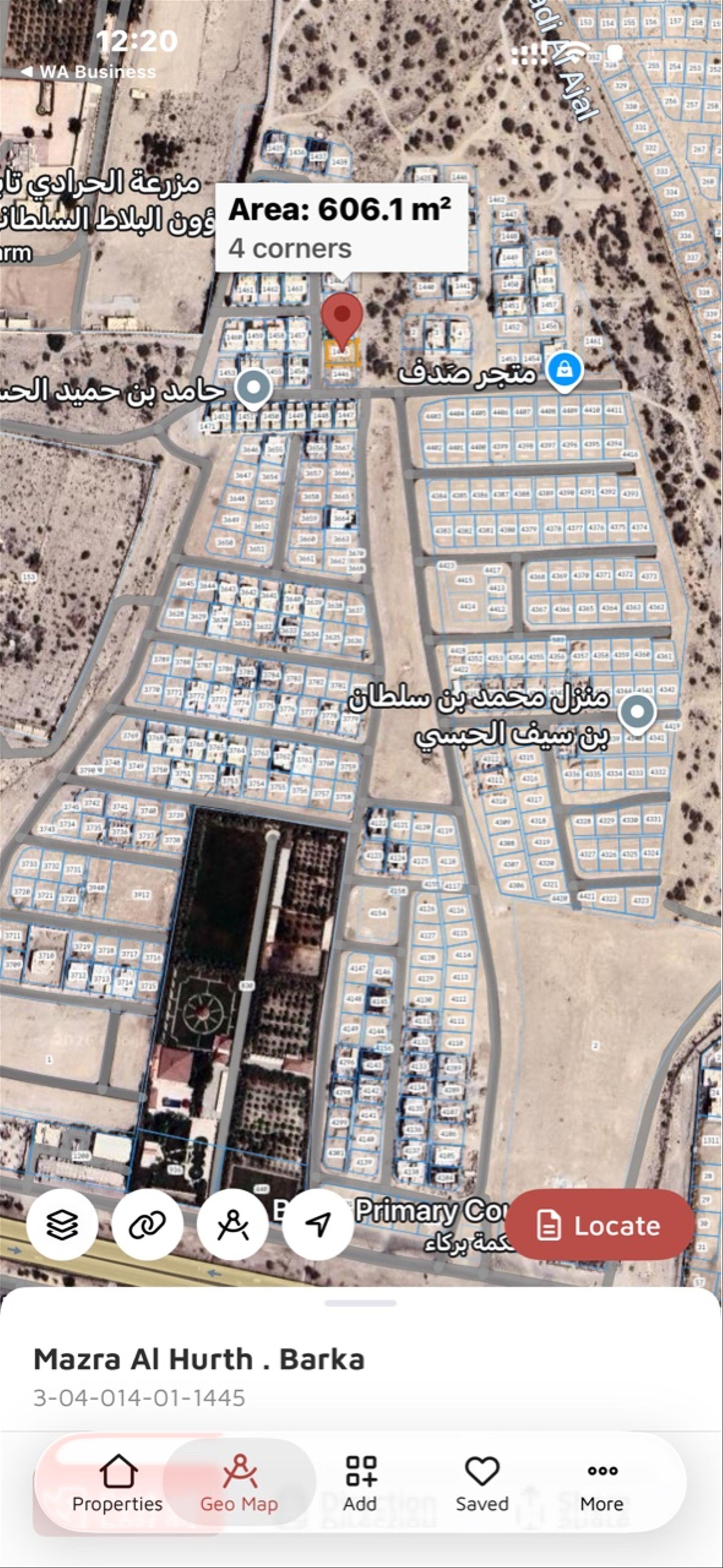 Residential Land in Al Harm, Barka