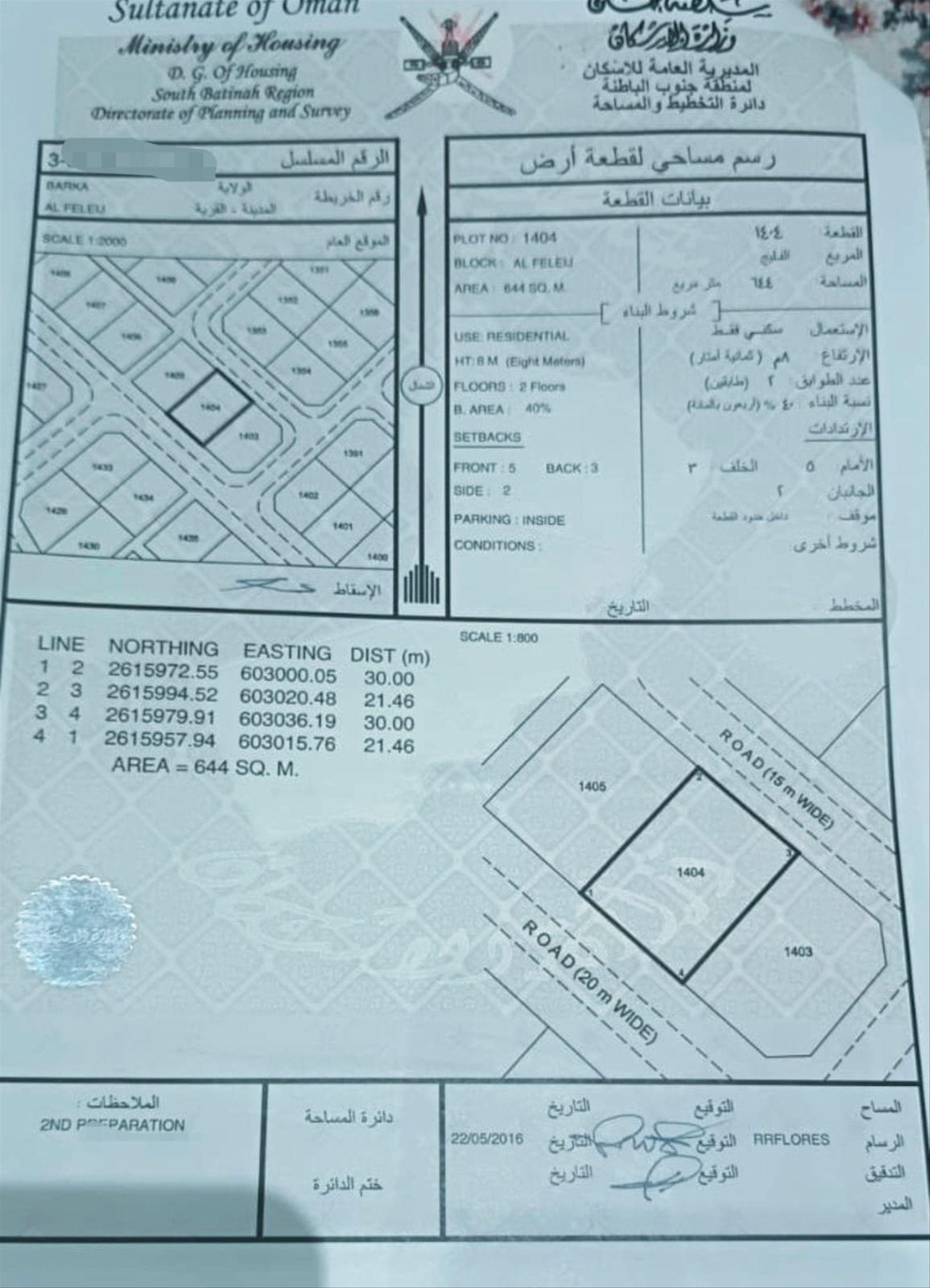 Residential Land in Qari, Barka