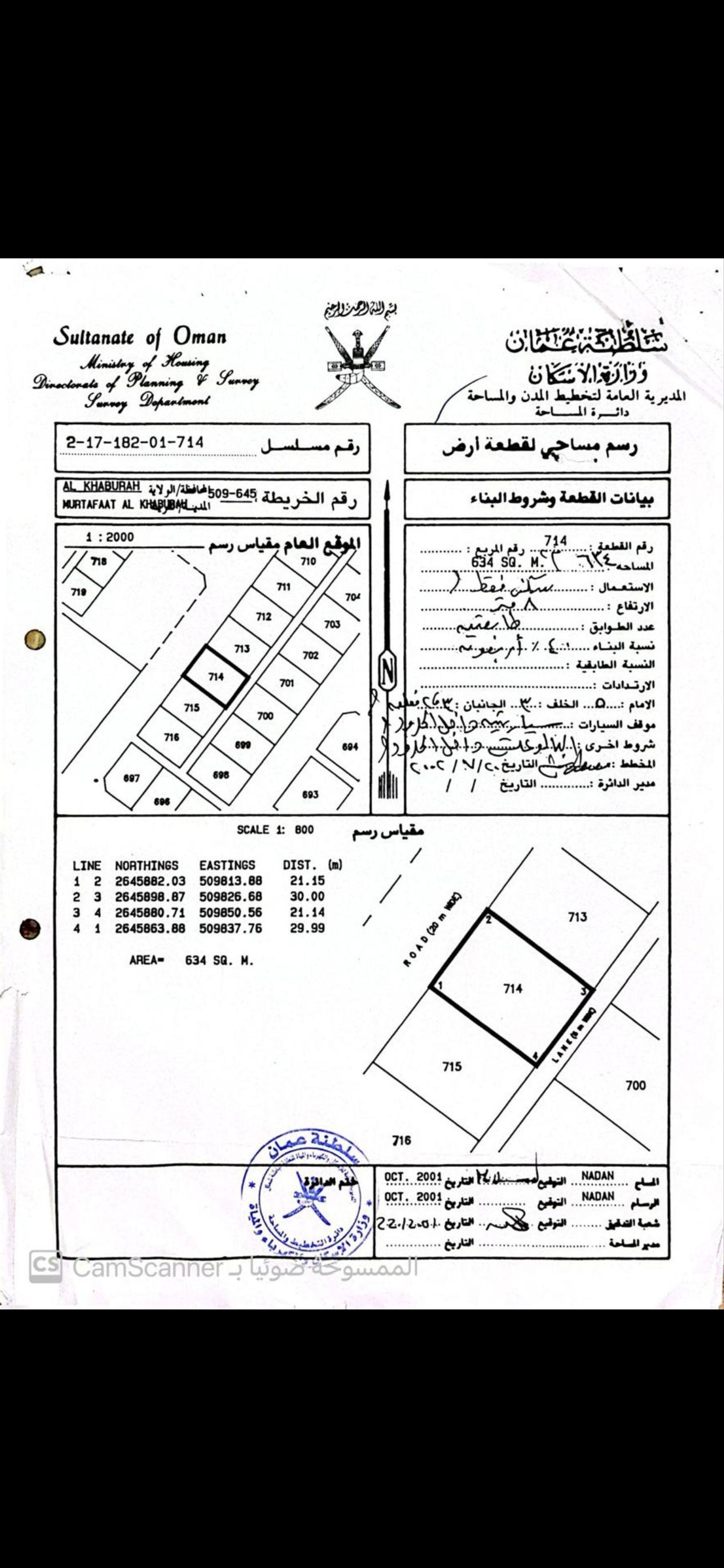 Residential Land in Al Khaburah, Al Khaburah