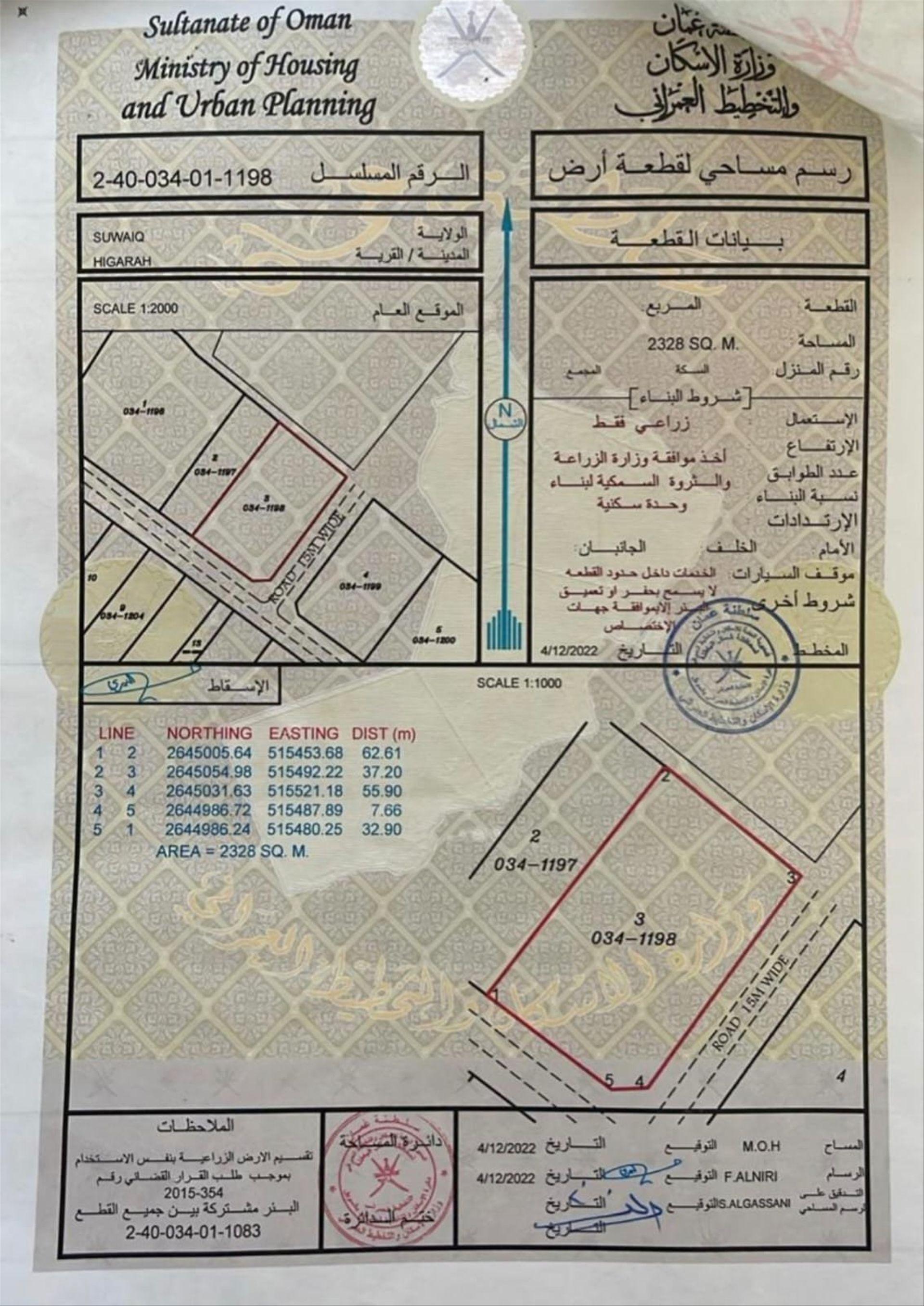 Residential Land in As Suwayq, Hijayrat As Sahil