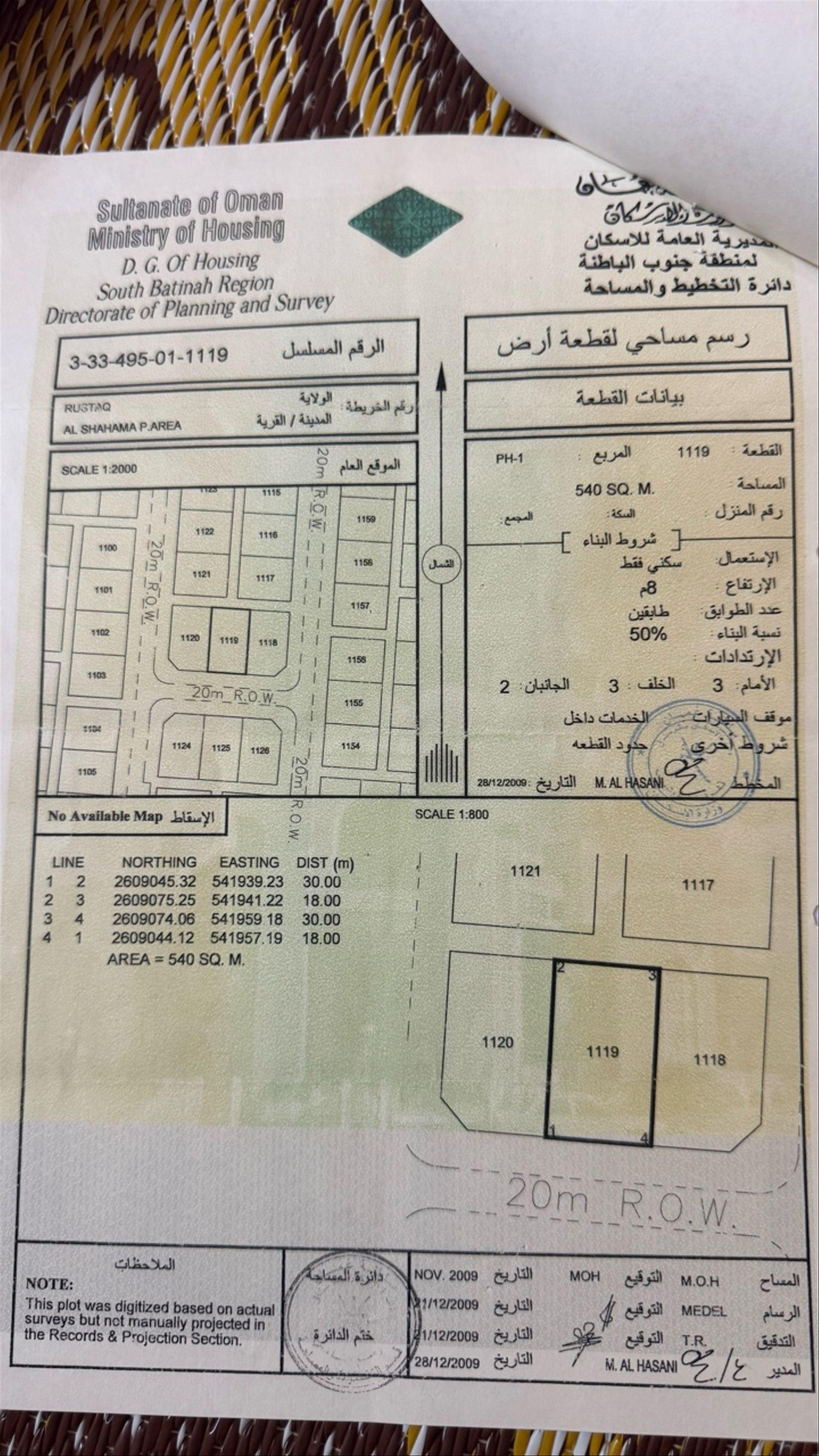 Residential Land in Ar Rustaq, Al Batinah South