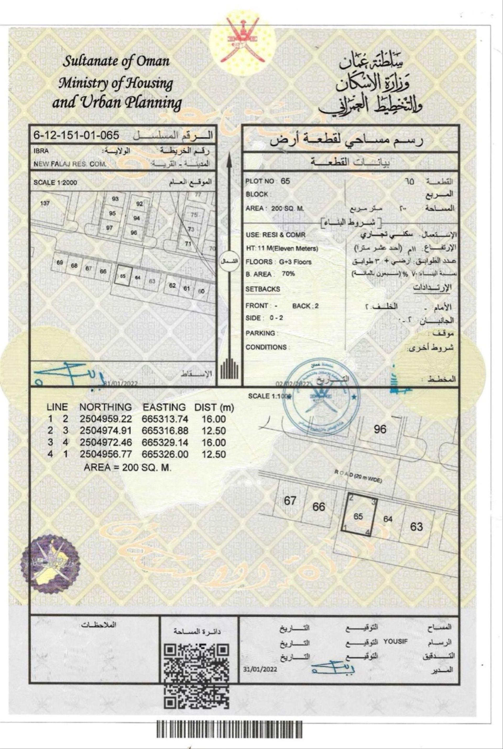 Commercial Land in Wilayat Ibra, At Tanmah