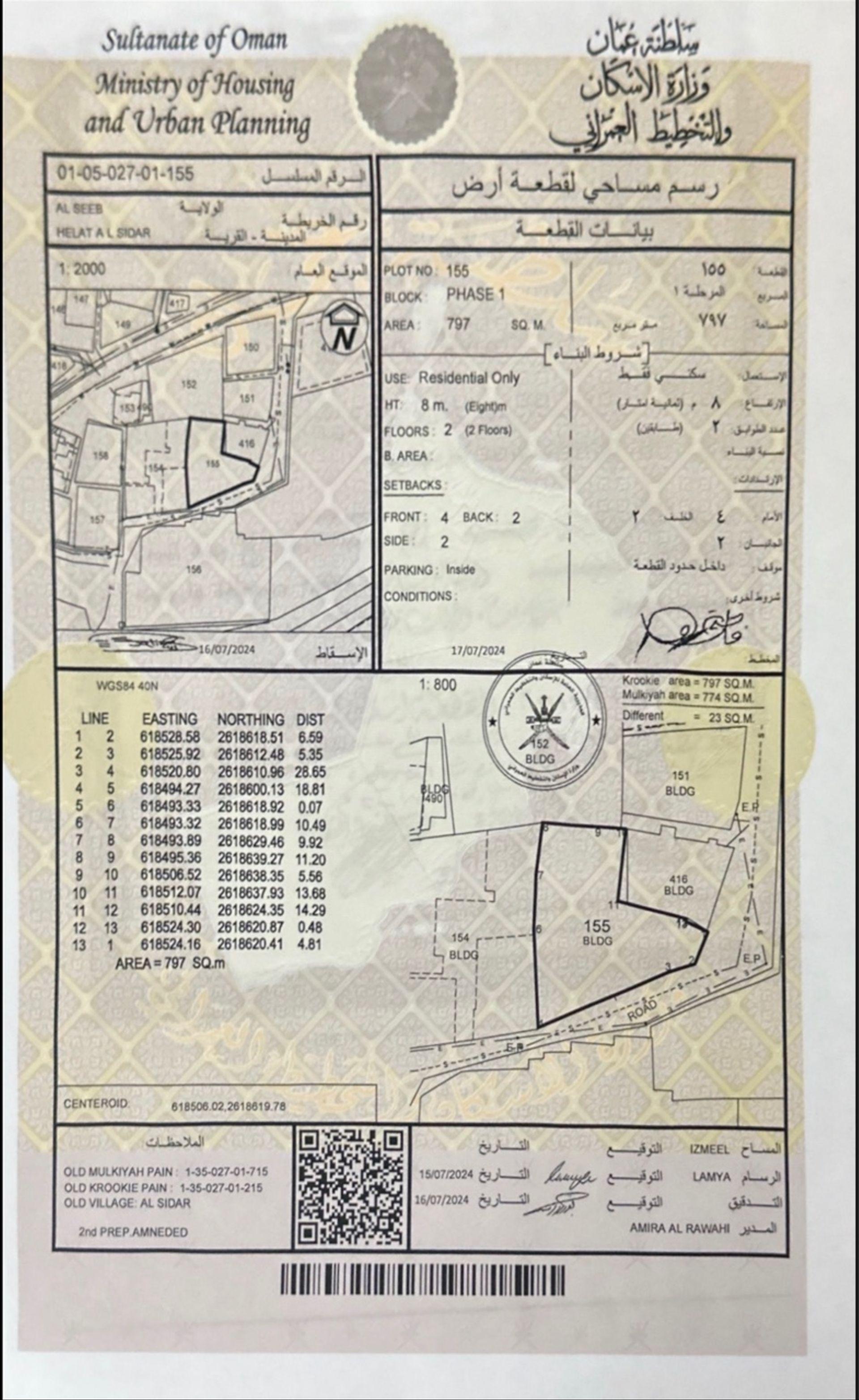 Residential Land in Al Sharadi, Muscat