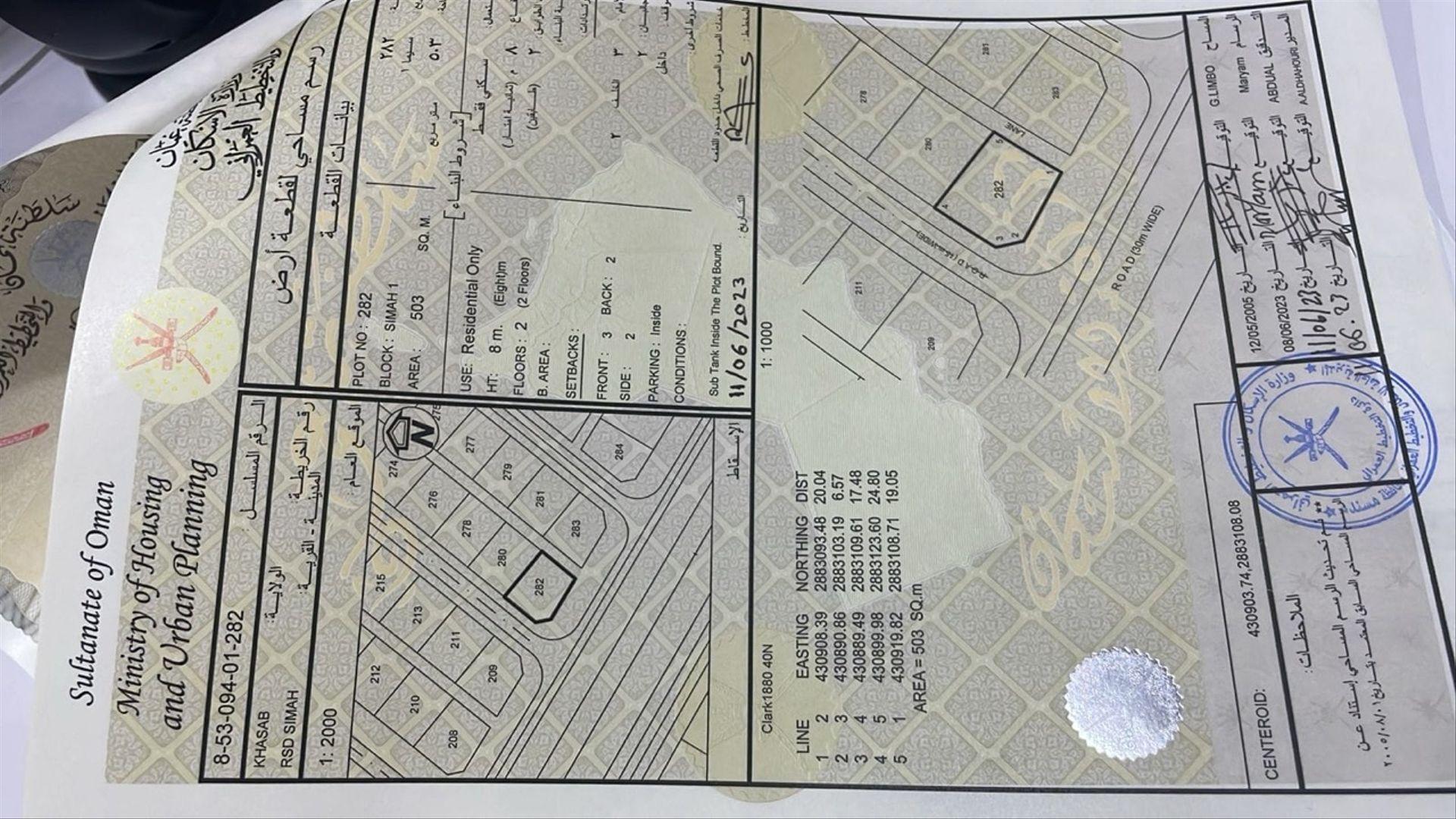 Residential Land in Musandam, Khasab