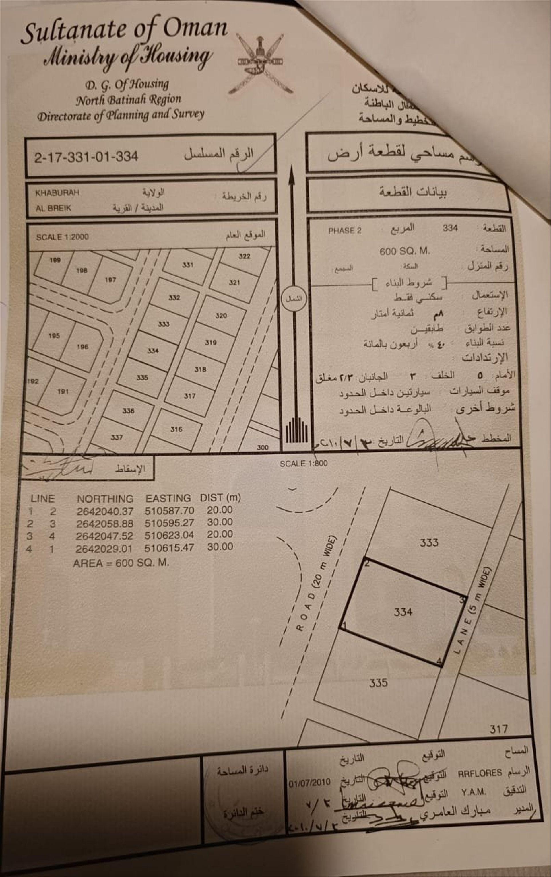 Residential Land in Al Khaburah, Wadi Al Himd