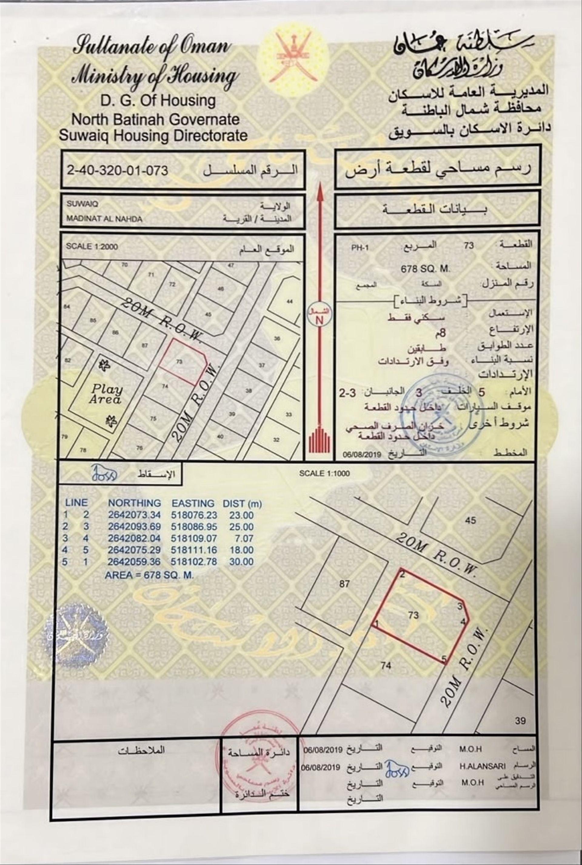 Residential Land in As Suwayq, Ruwayhah