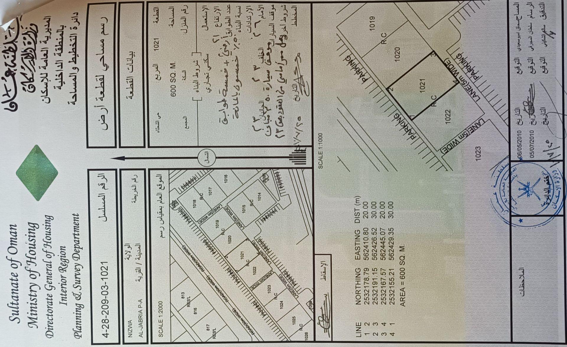 Commercial Land in Nizwa, Hayy At Turath Al Janubi
