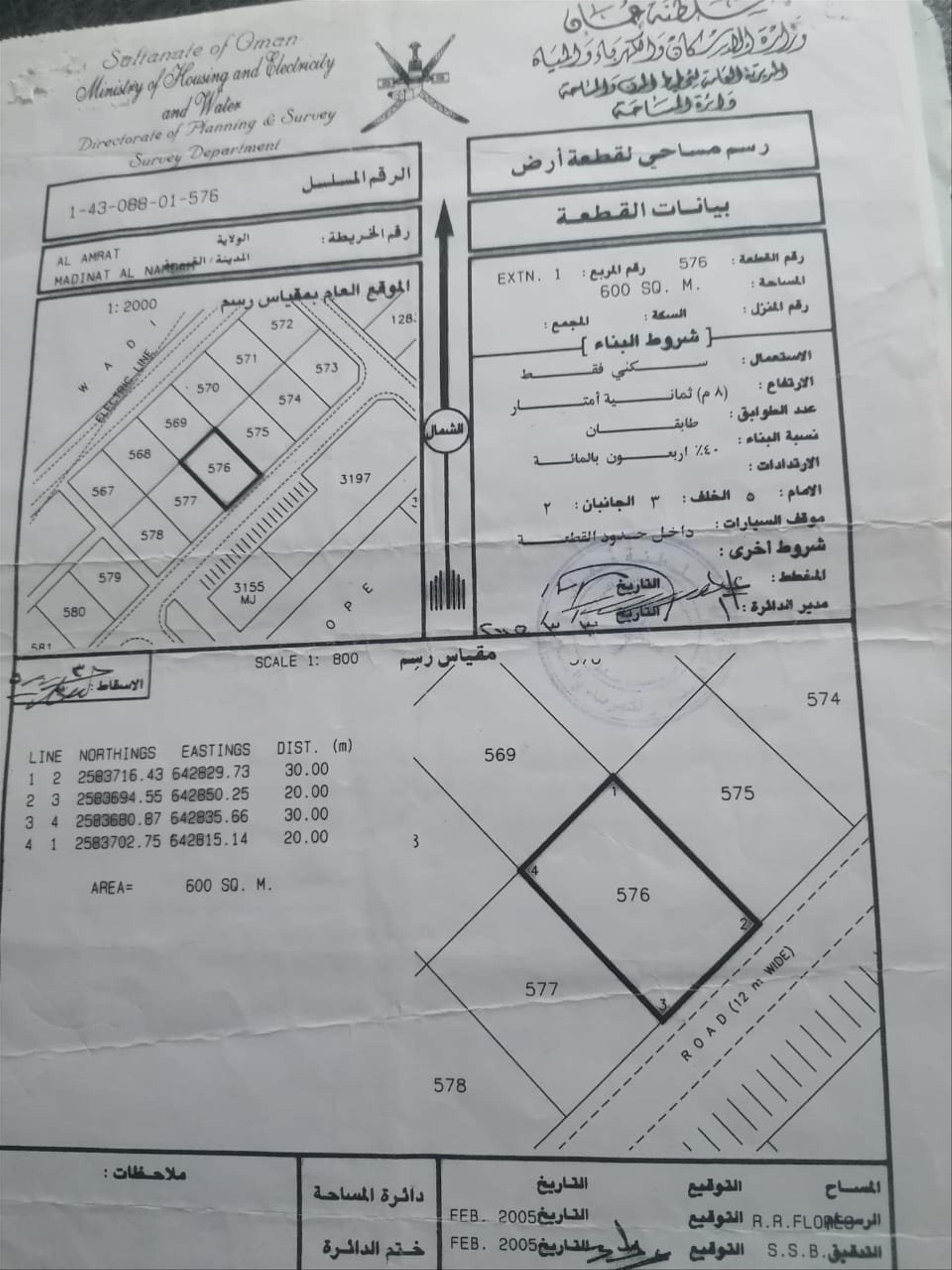 Residential Land in Muscat, Al Amrat