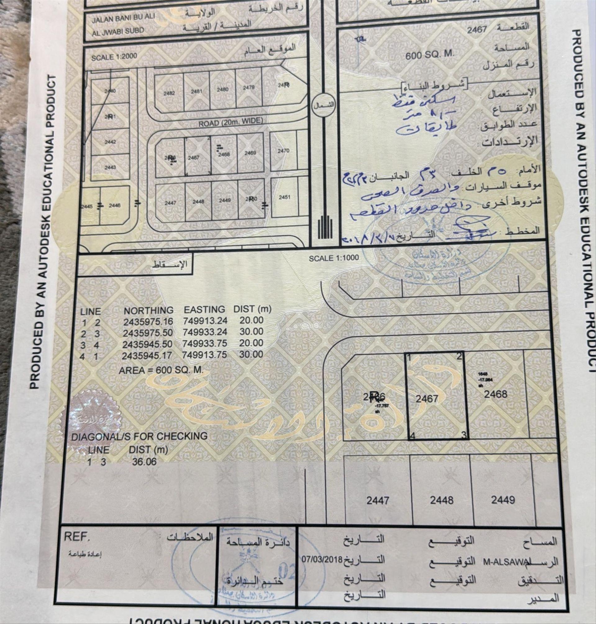 Residential Land in Jaalan Bani Bu Ali, Qirayh