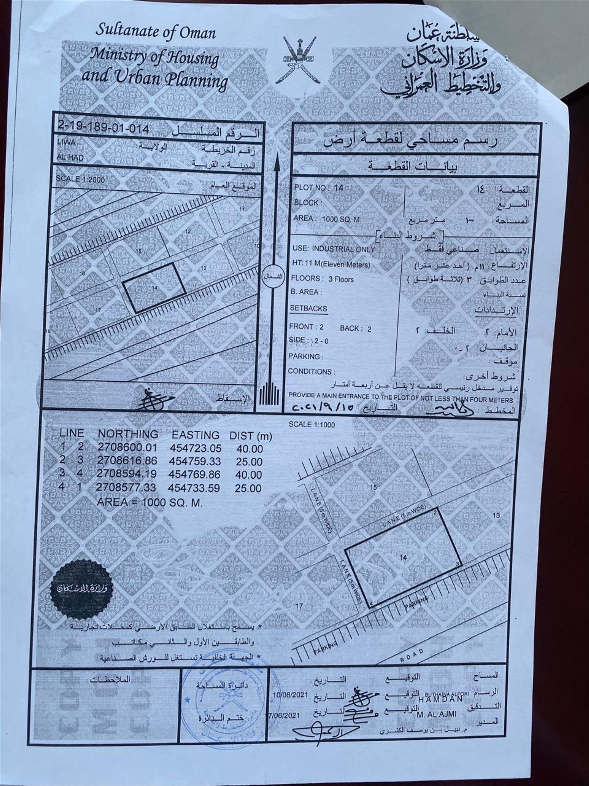 Industrial Land in Liwa, Uqdat Al Mawani