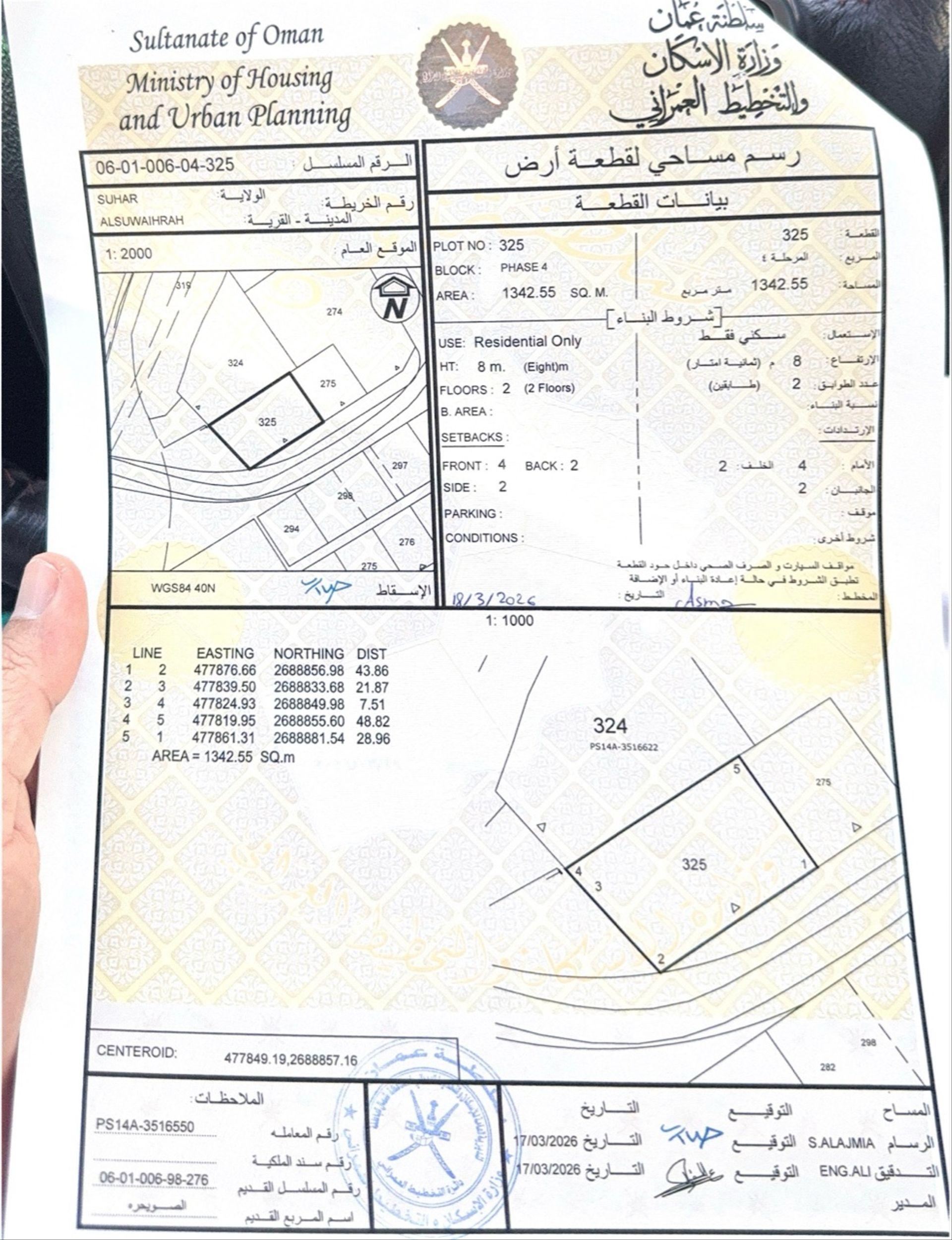 Residential Land in Sohar, Sohar