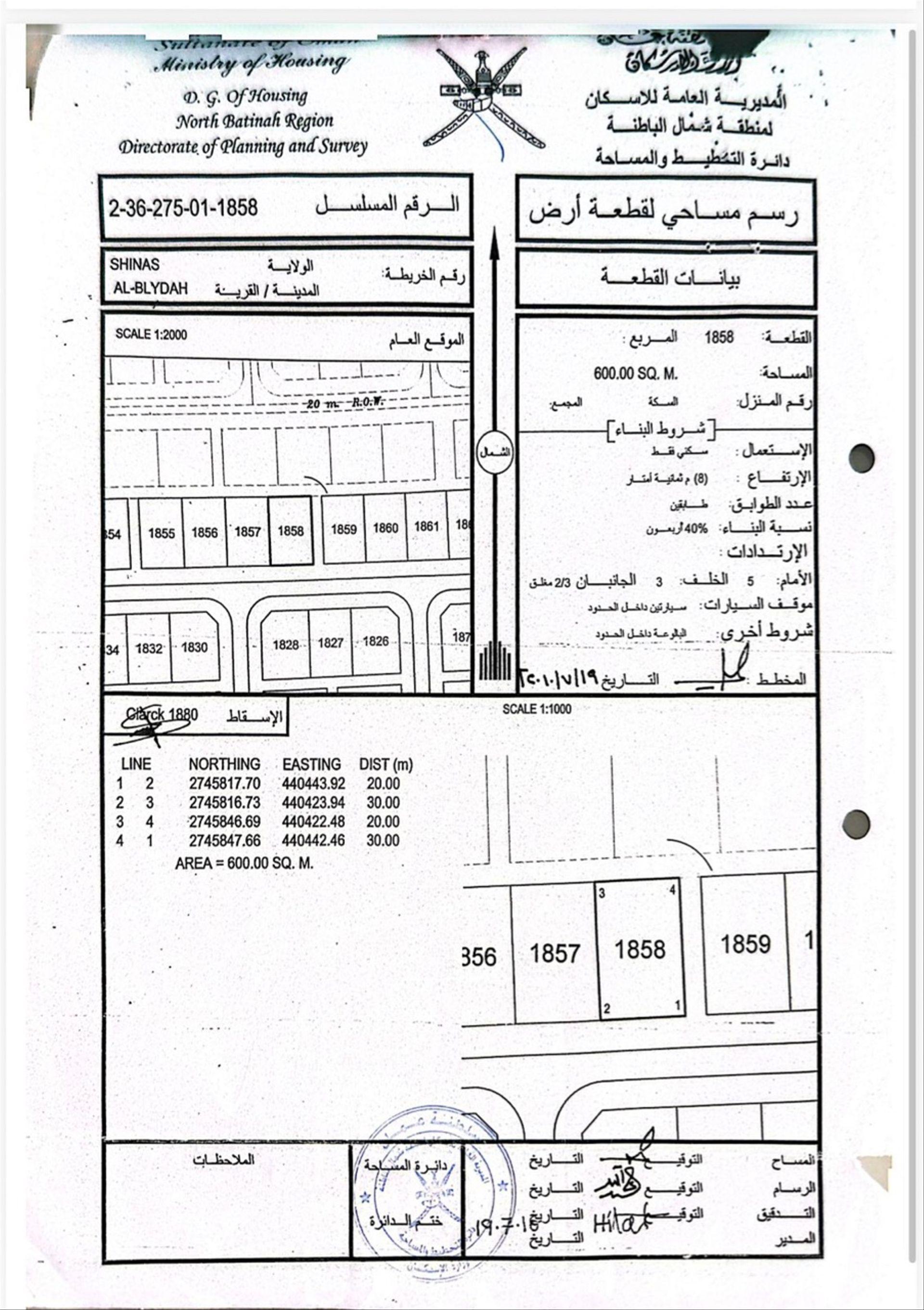 Residential Land in Al Bulaydah, Shinas