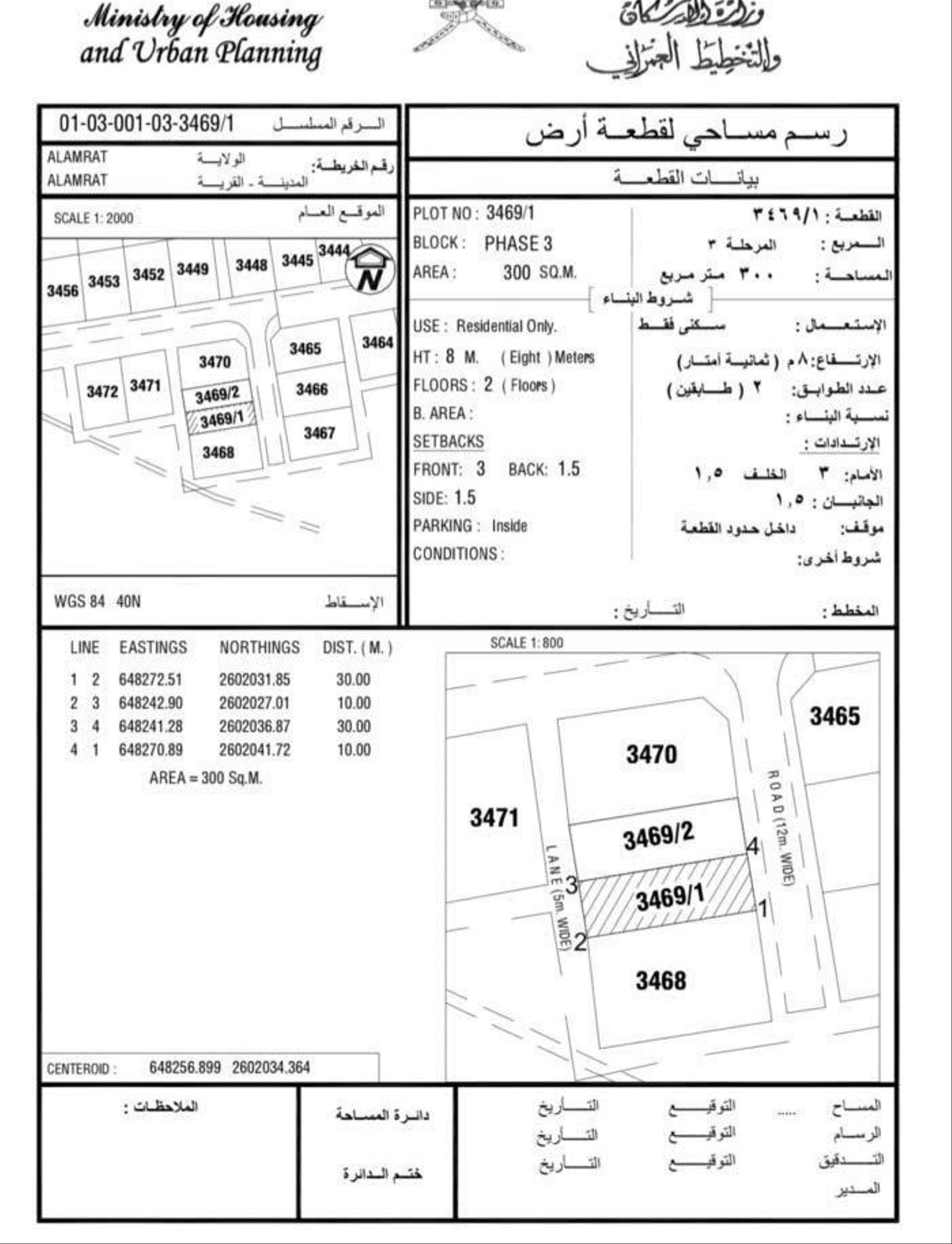 Residential Land in Muscat, Al Amrat