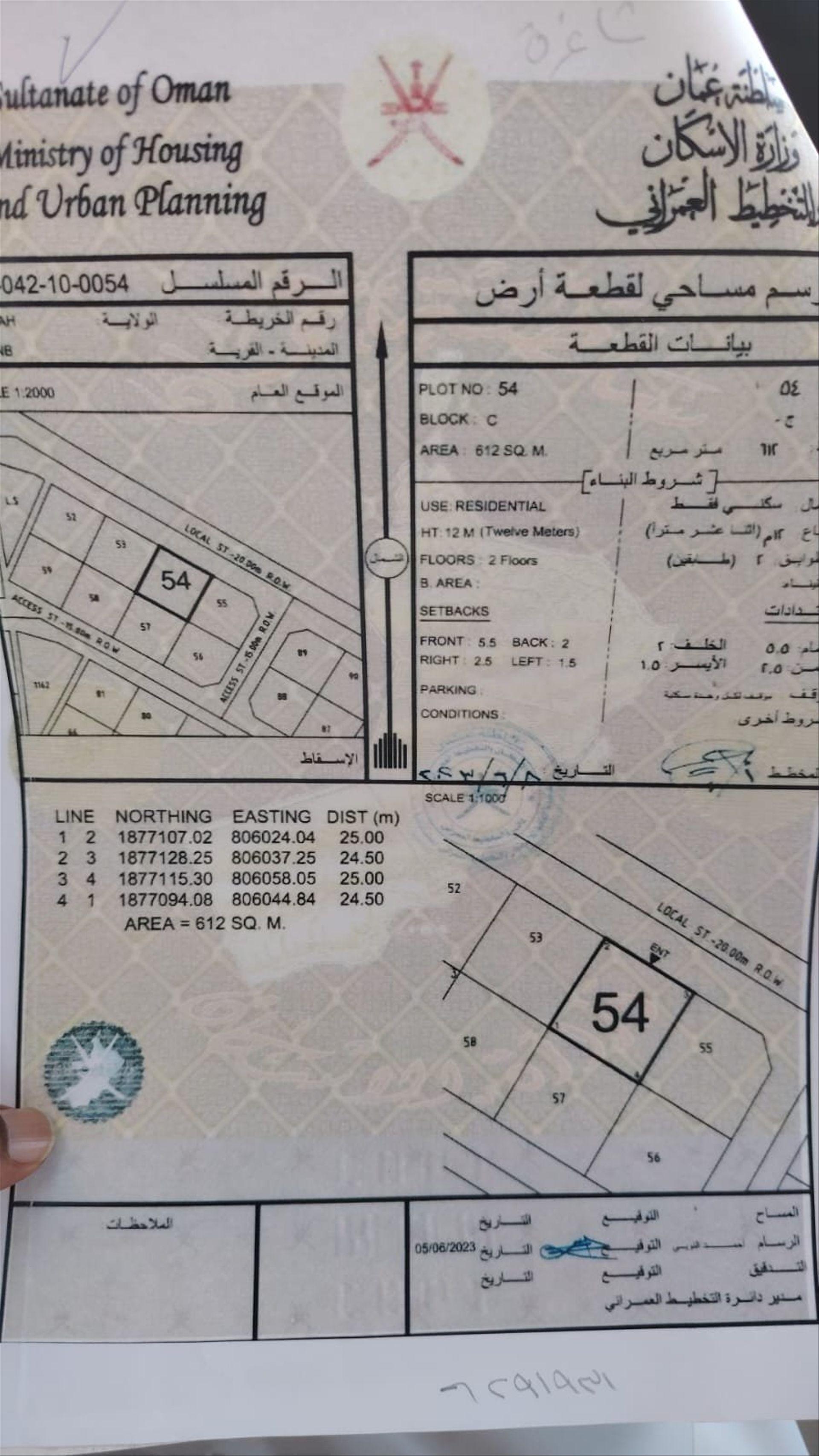 Residential Land in Salalah, Dhofar