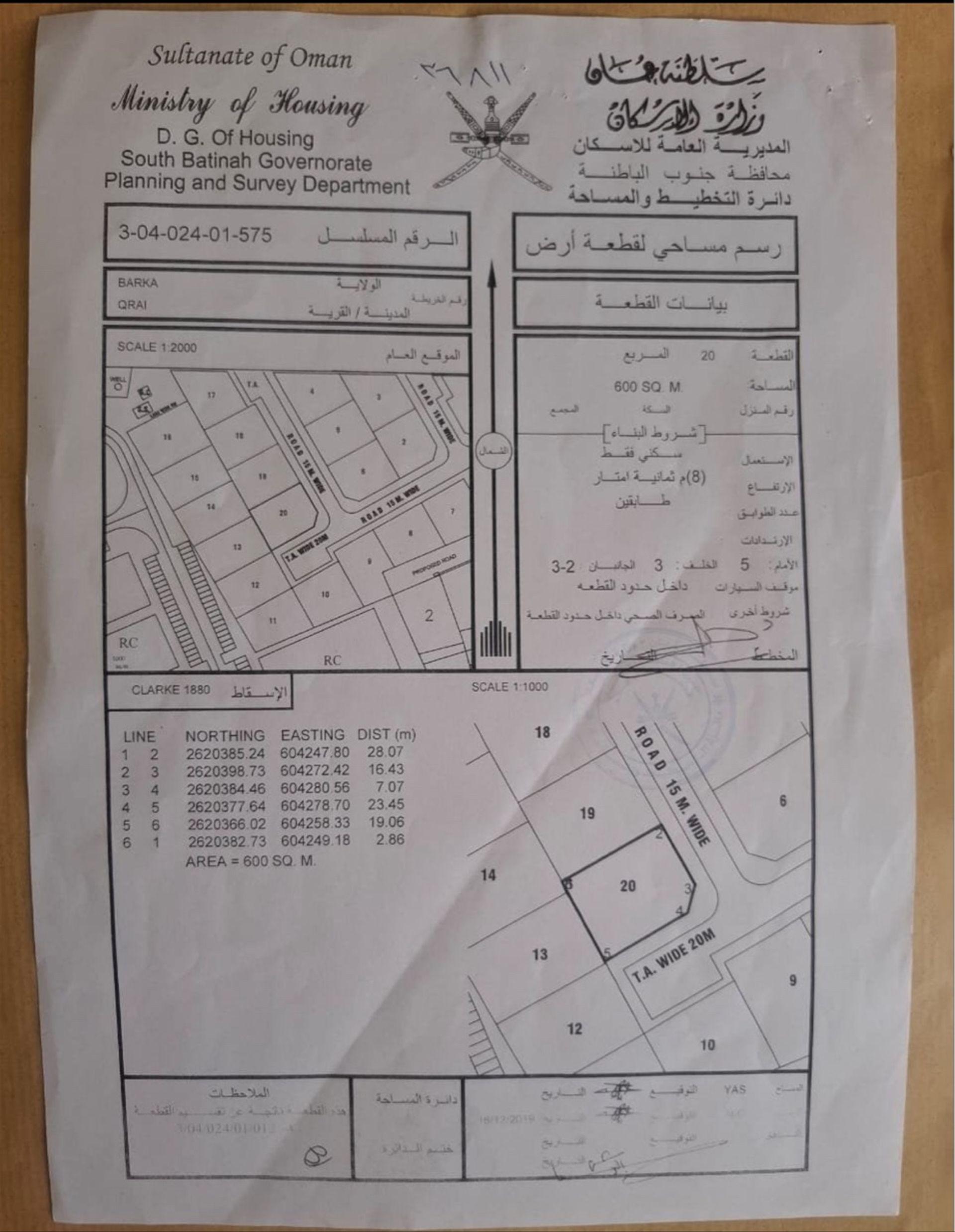 Residential Land in Sur, Ash Sharqiyah South