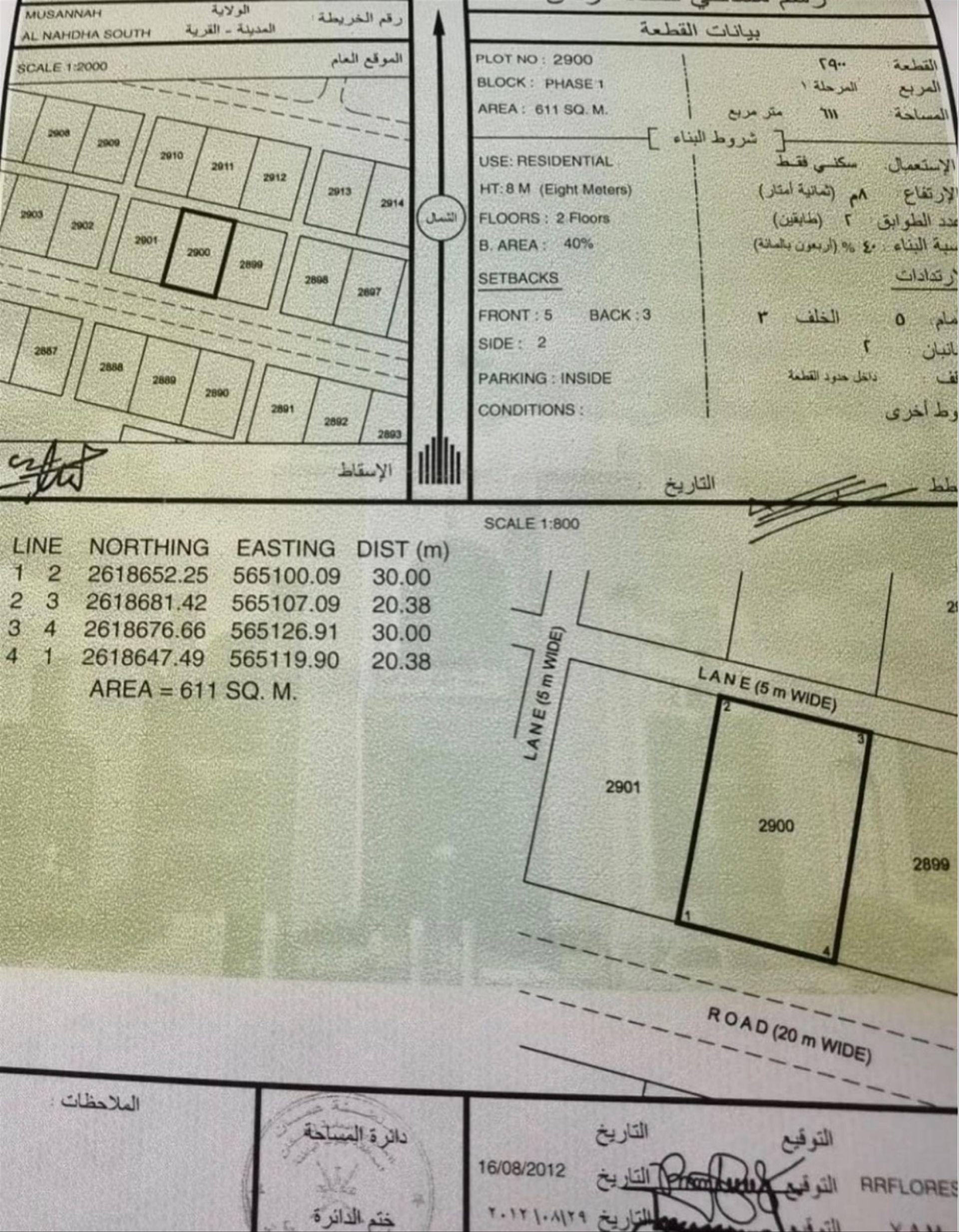 Residential Land in Al Musanaah, Al Mityakh