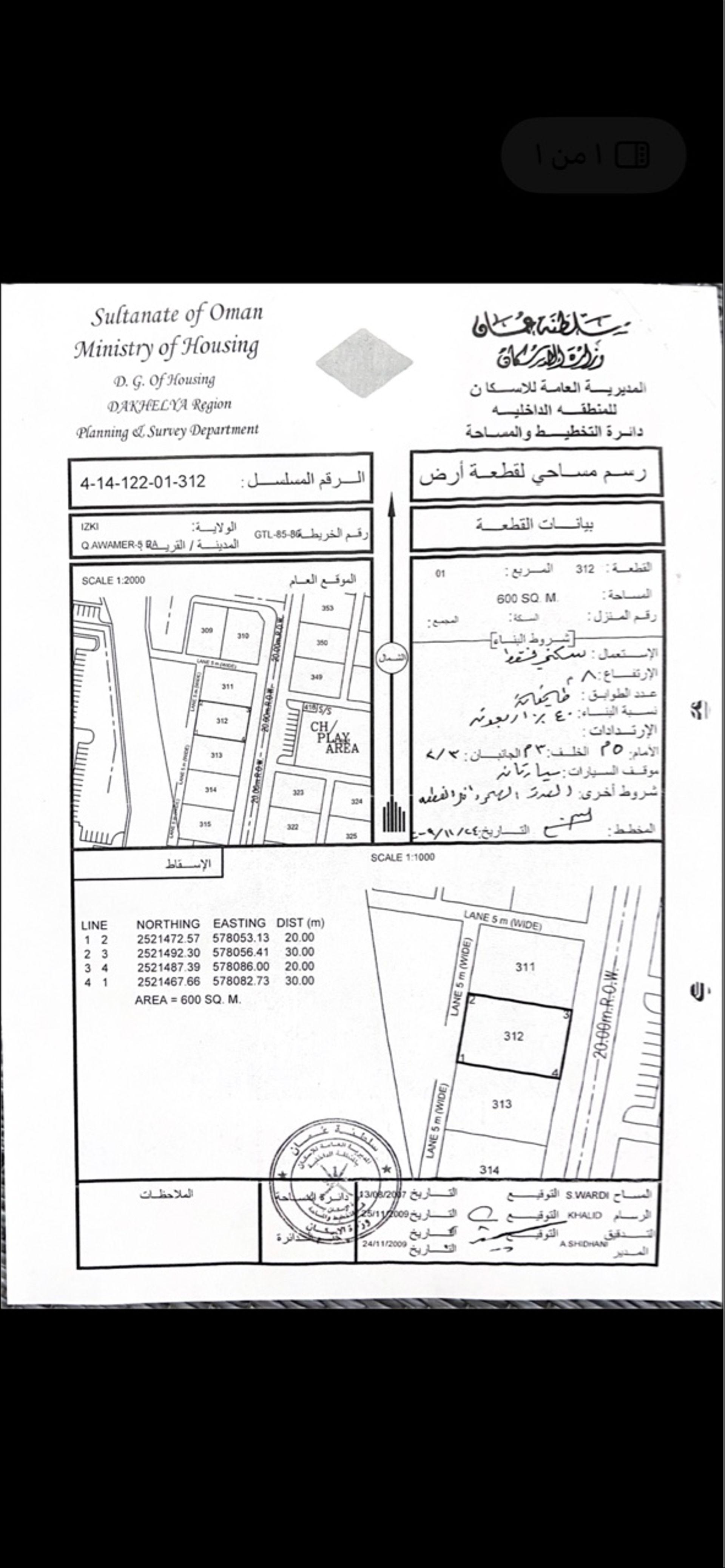 Residential Land in Izki, Ad Dakhliyah