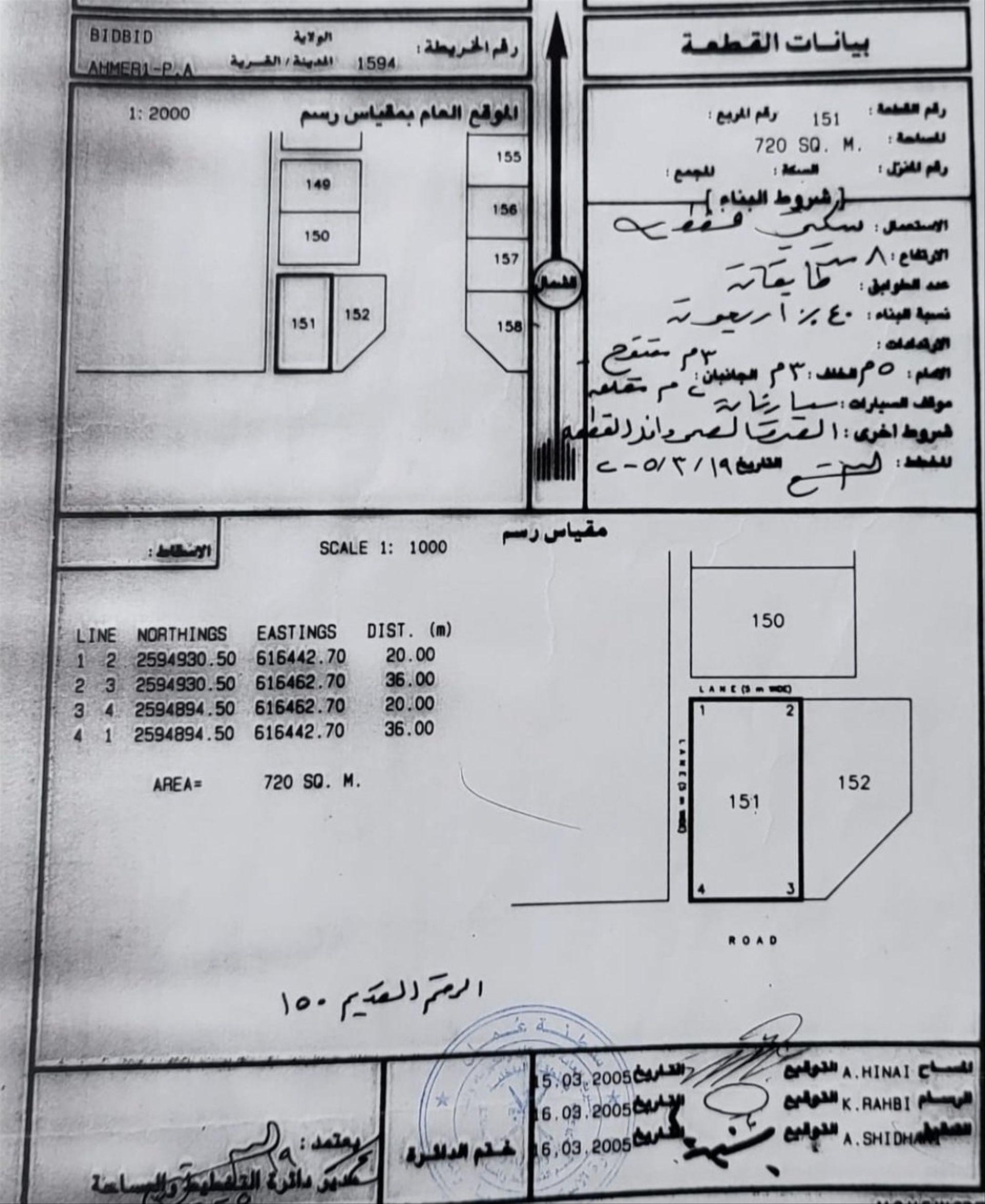 Residential Land in Bidbid, Fanja