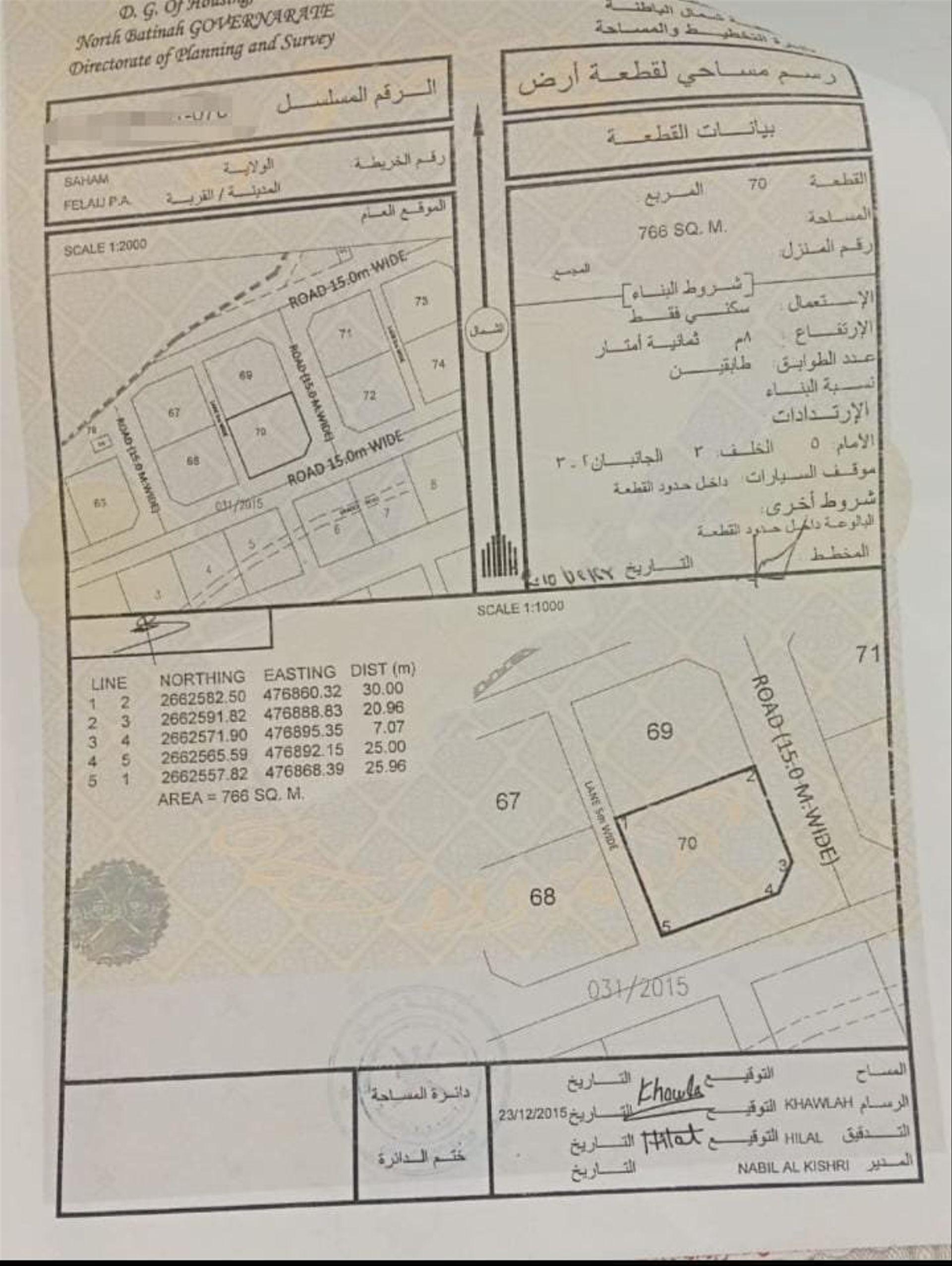 Residential Land in Saham, Al Fulayj