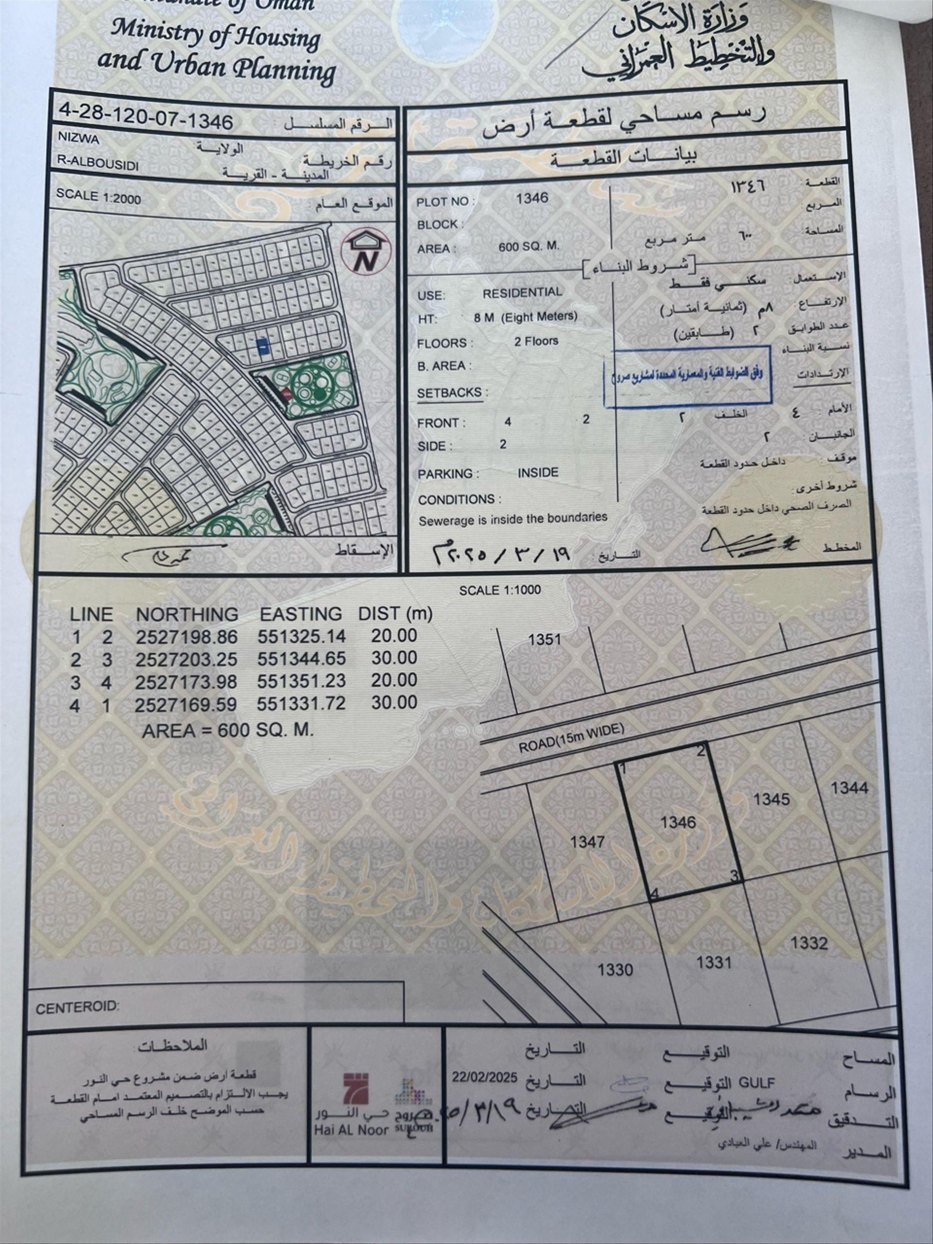 Residential Land in Ar Raddah, Nizwa