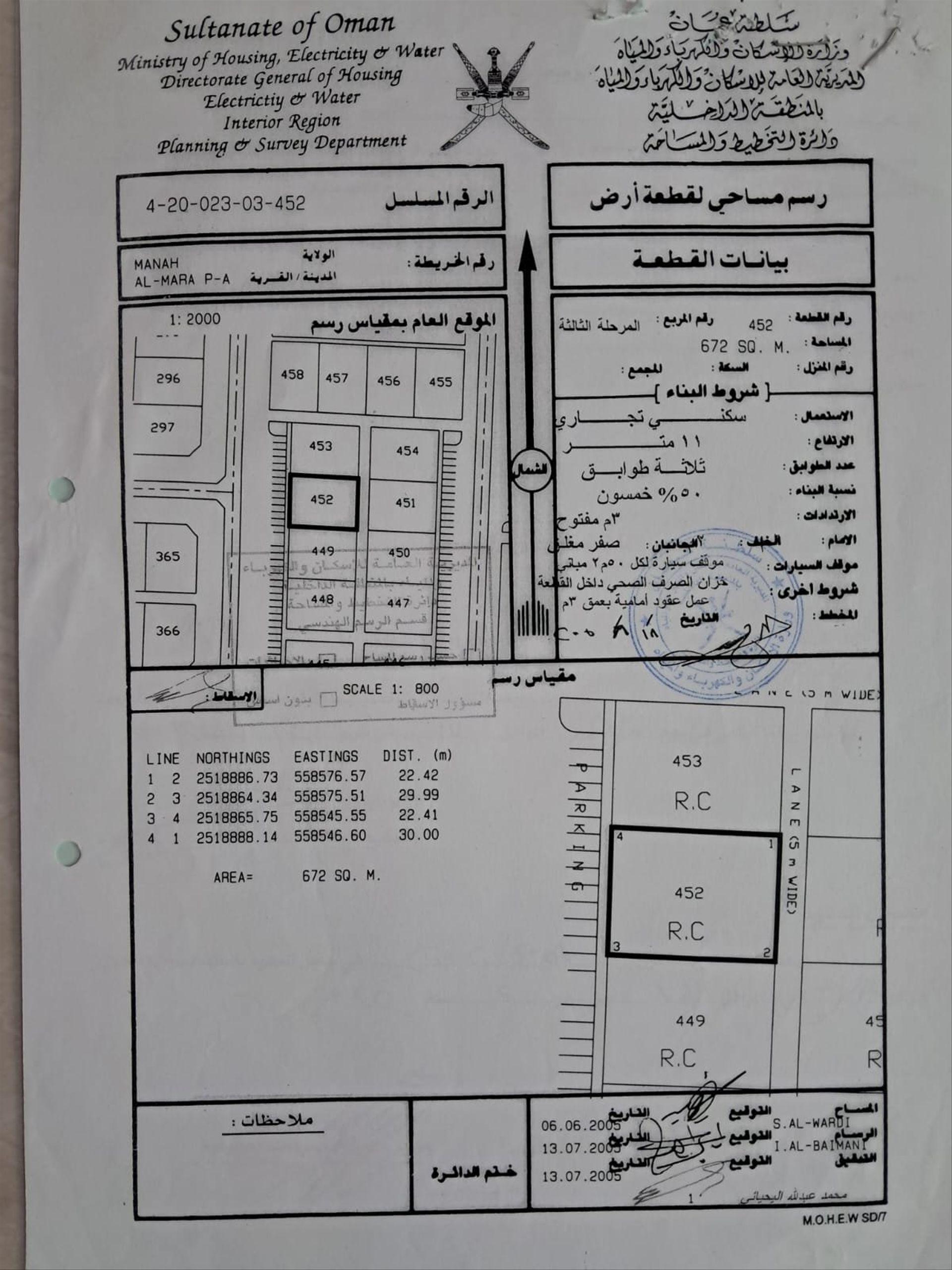 Commercial Land in Manah, Al Mara