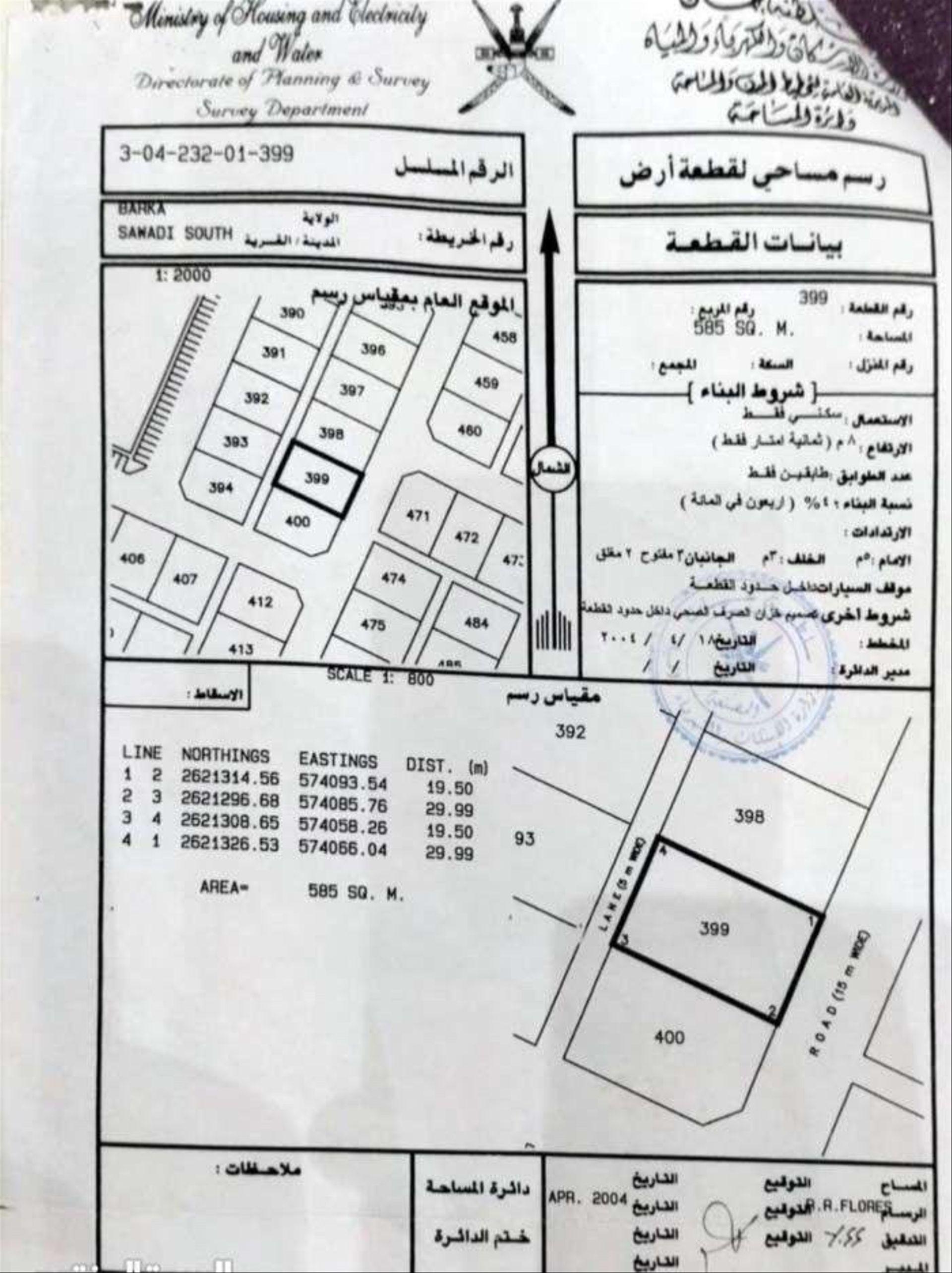 Residential Land in As Sawadi Al Hakman, Barka