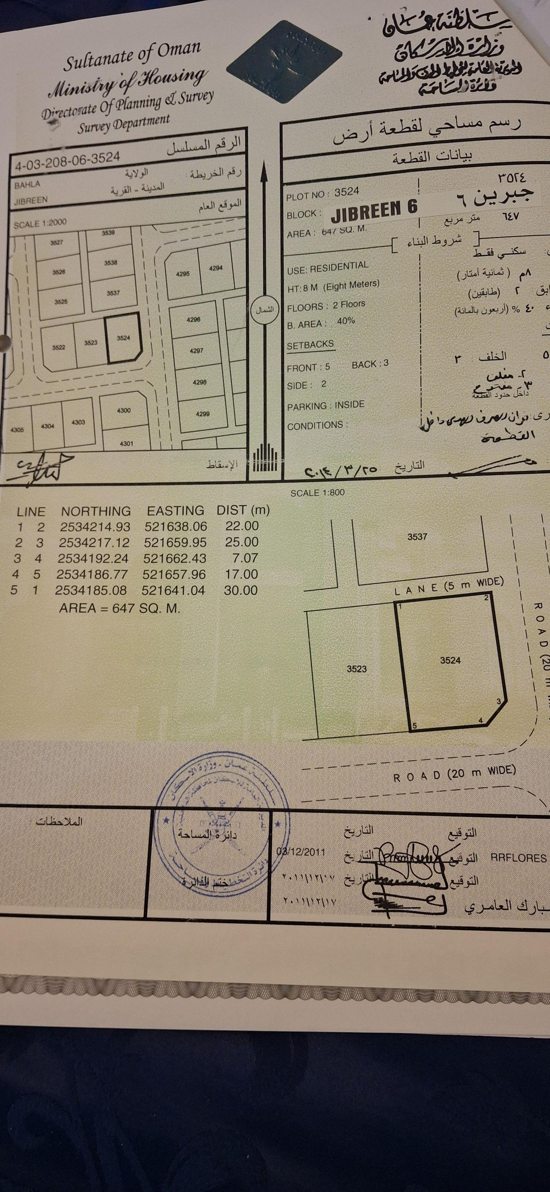 Residential Land in Ad Dakhliyah, Rakkat Al Khatriyah
