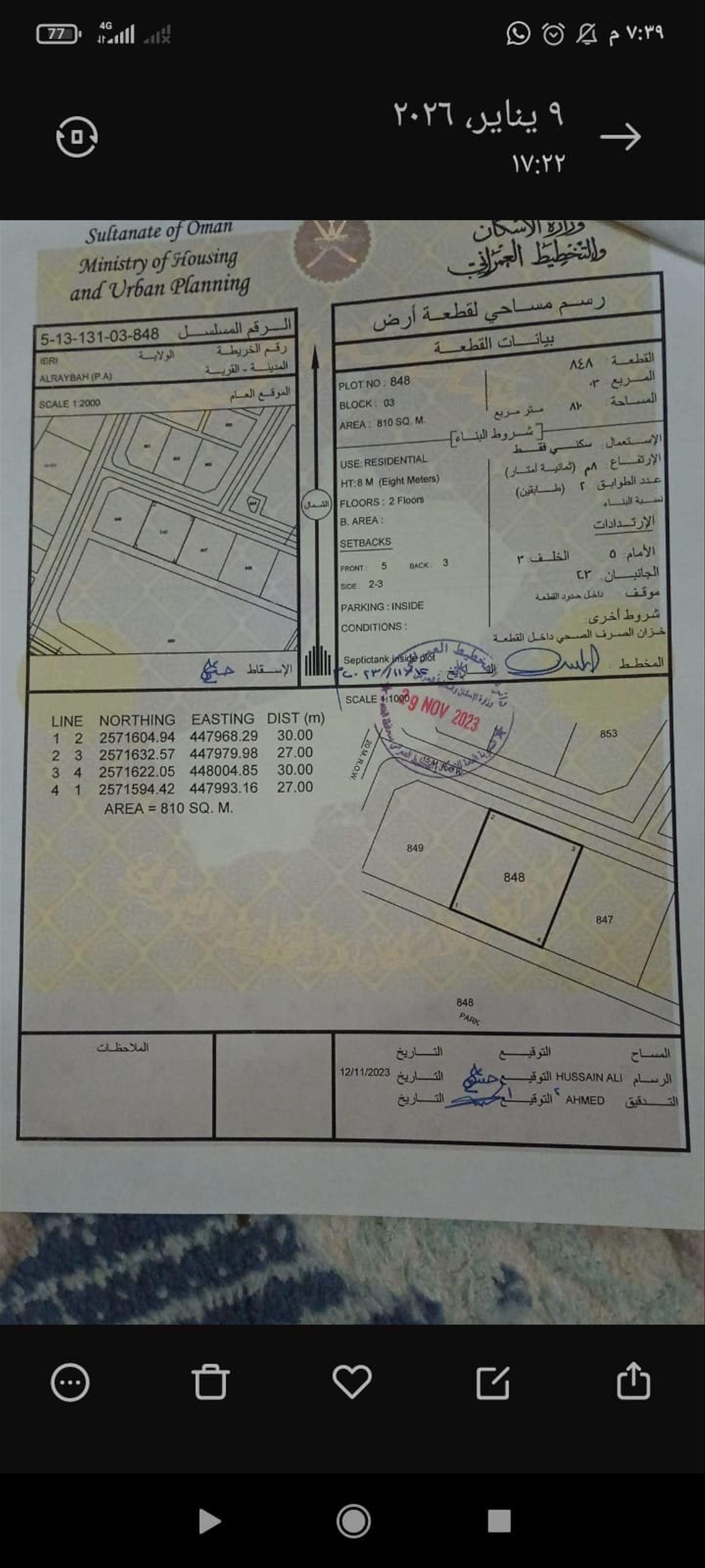 Residential Land in Ibri, Ibri