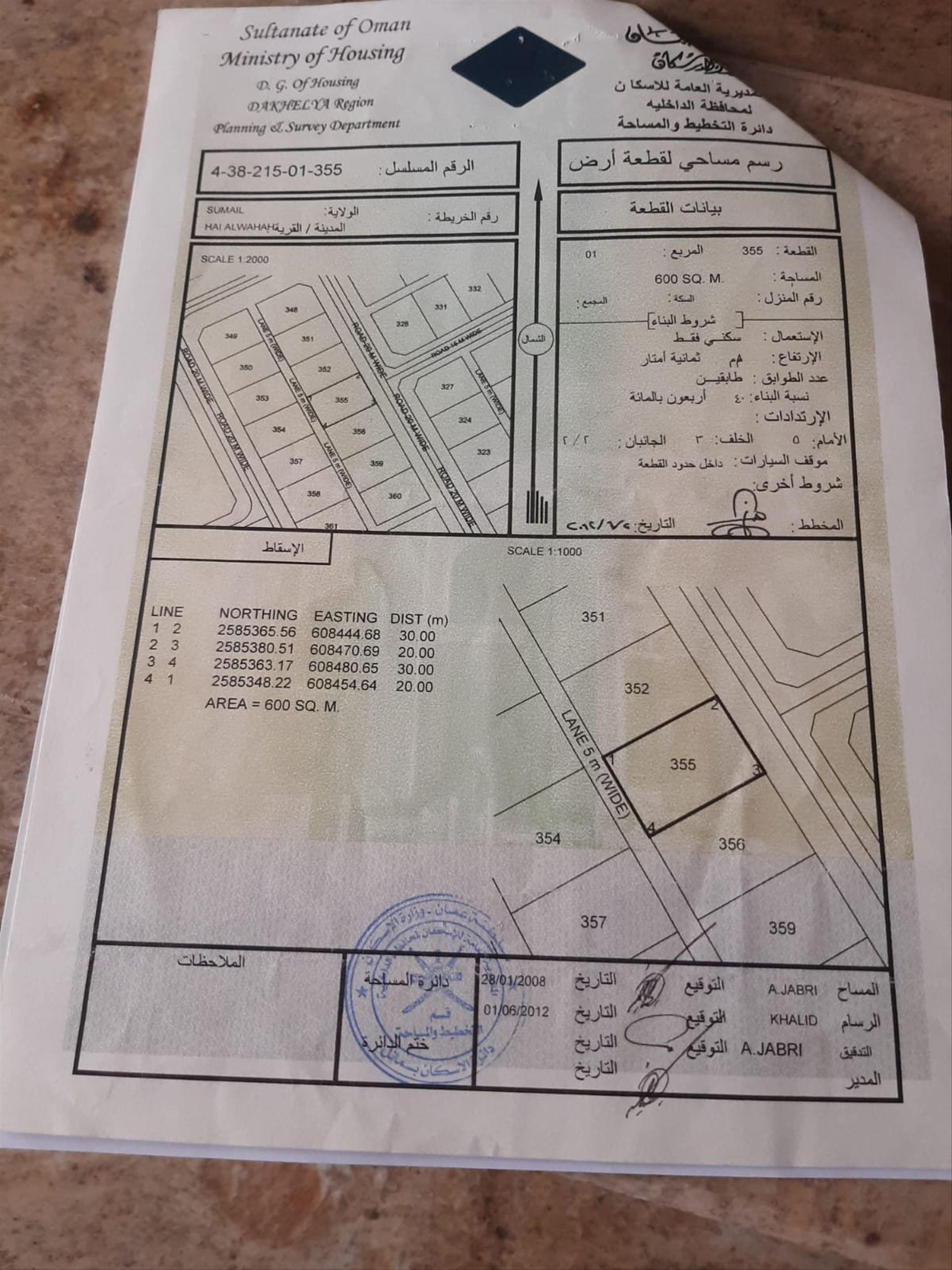Residential Land in Al Milayhah, Samail