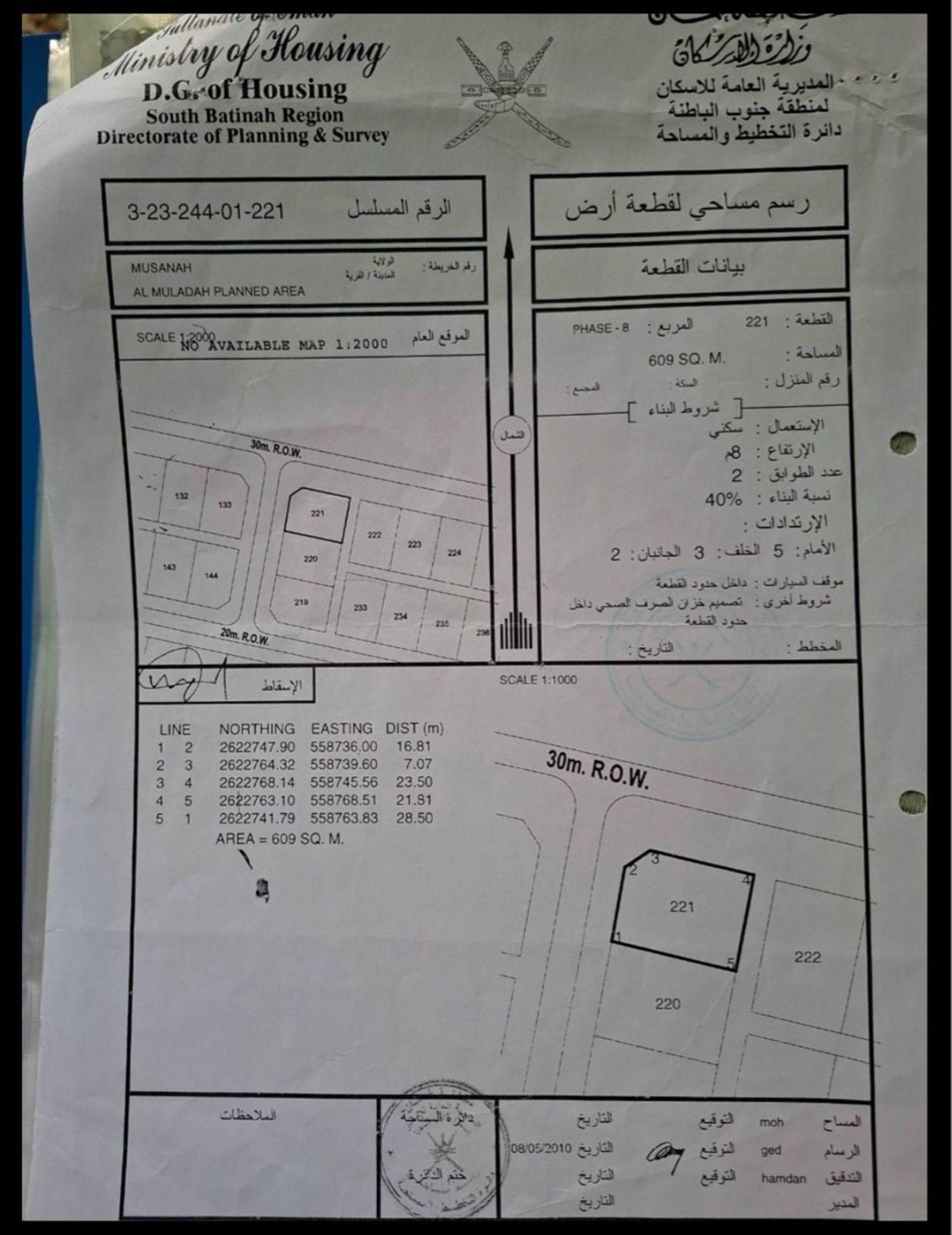 Residential Land in Al Musanaah, Ruwayhah