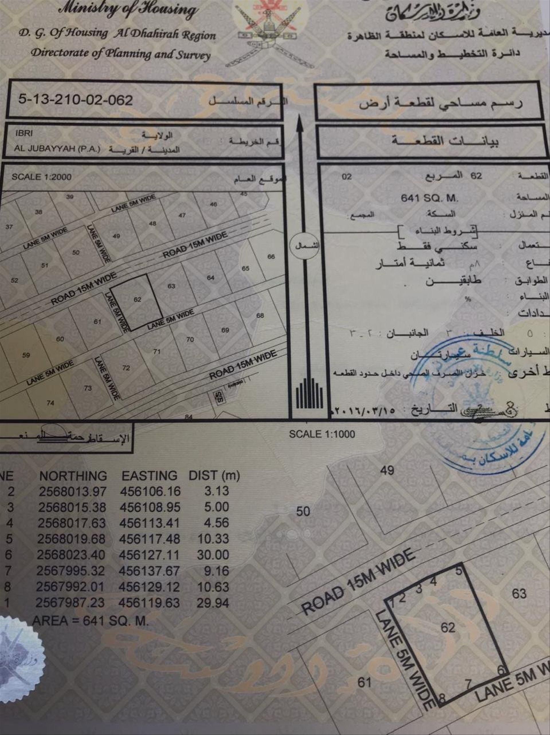 Residential Land in At Tayyib, Ibri