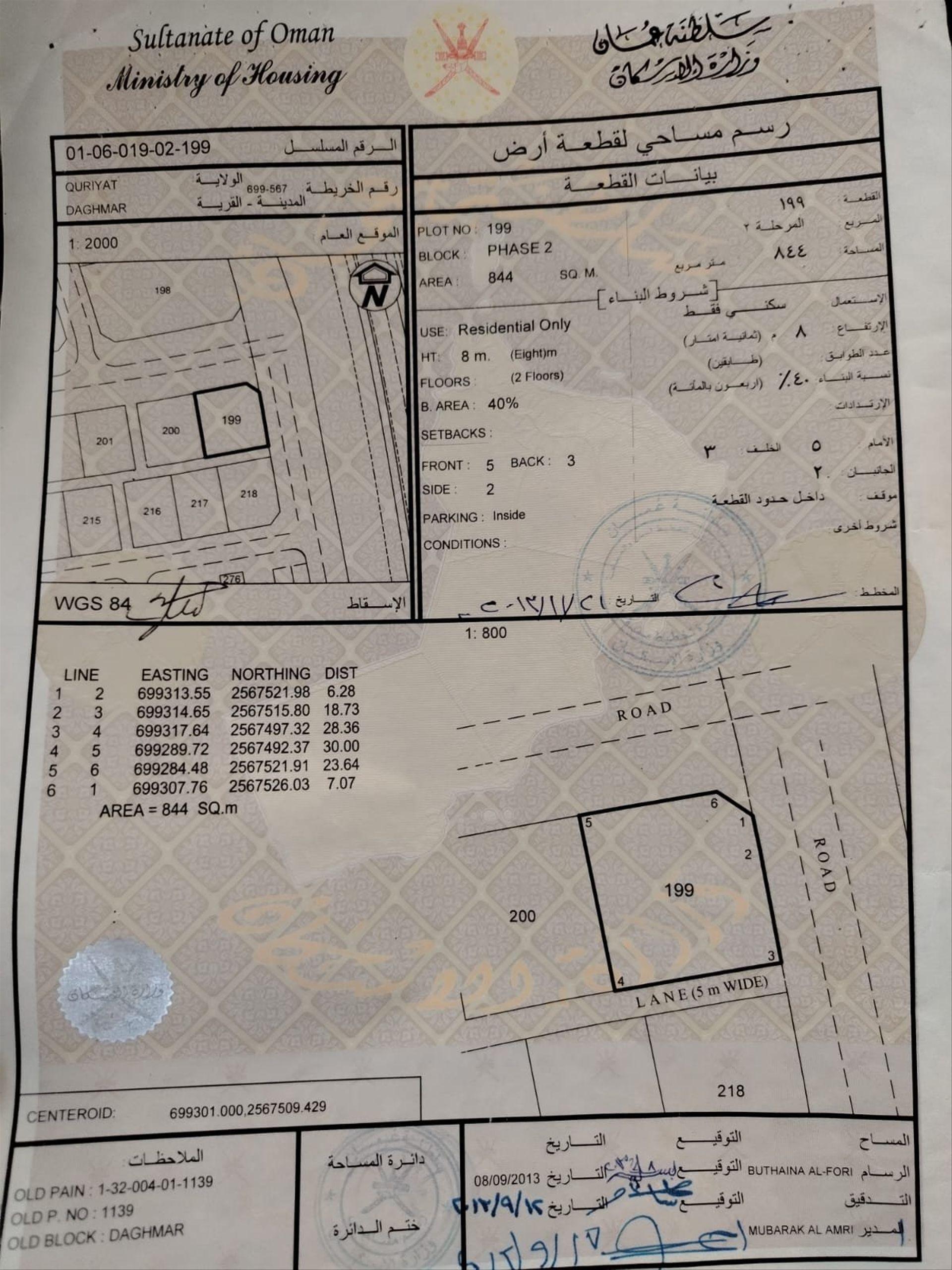 Residential Land in Al Kuraib, Muscat
