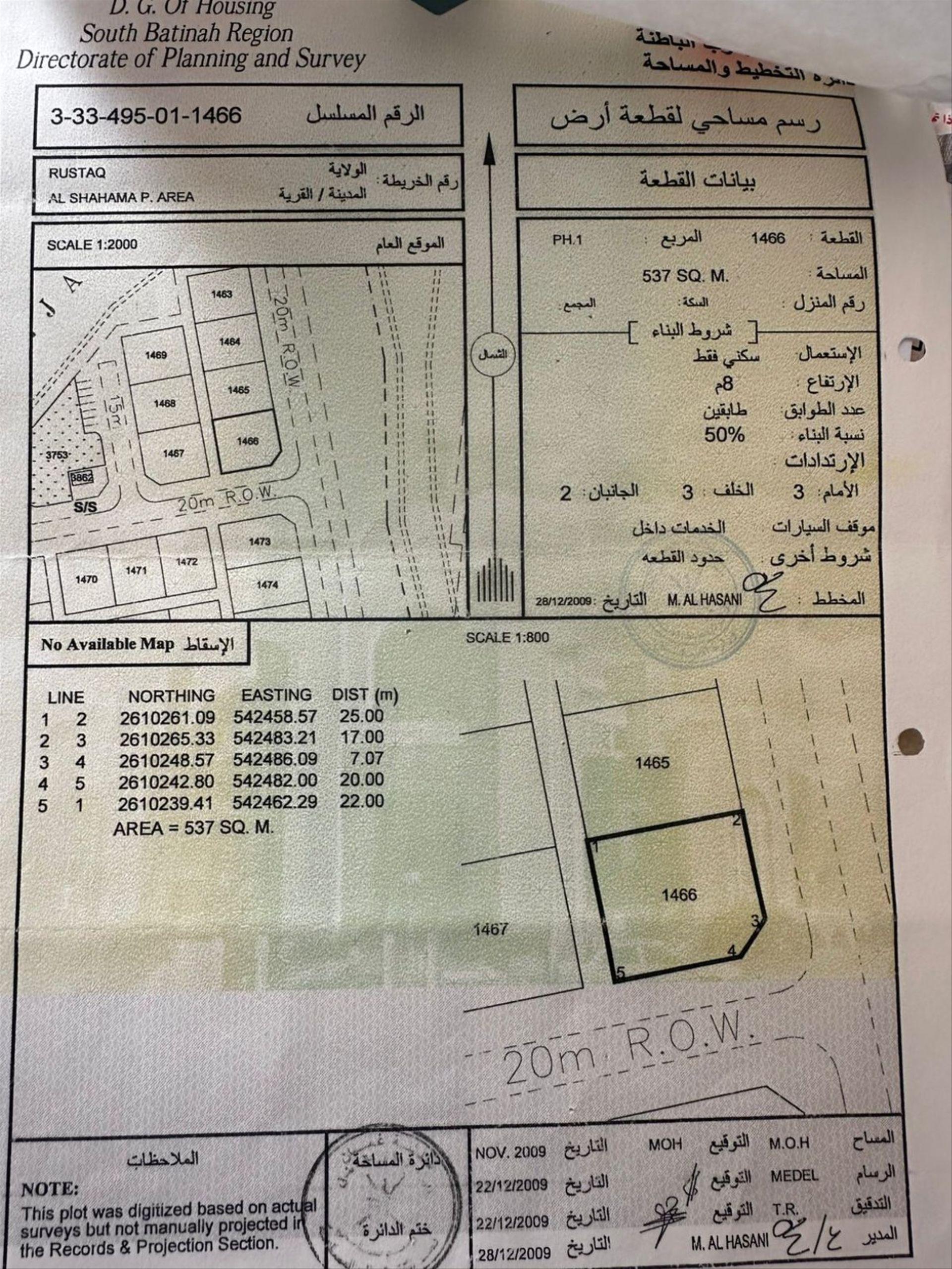 Residential Land in Ar Rustaq, Al Batinah South
