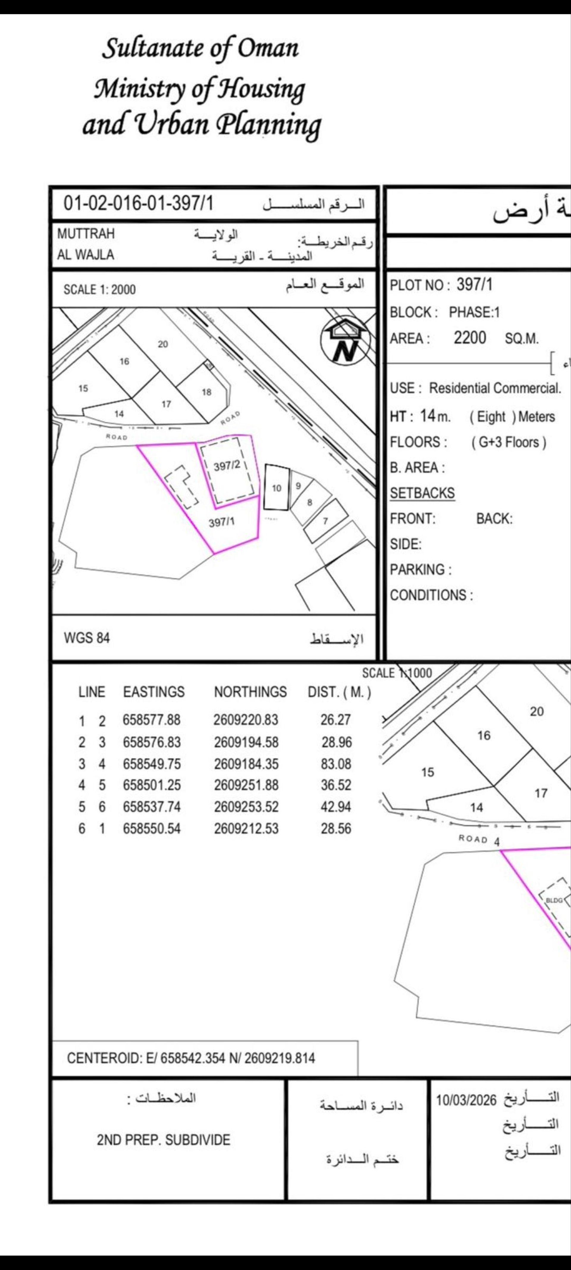 Commercial Land in Muttrah, Muscat