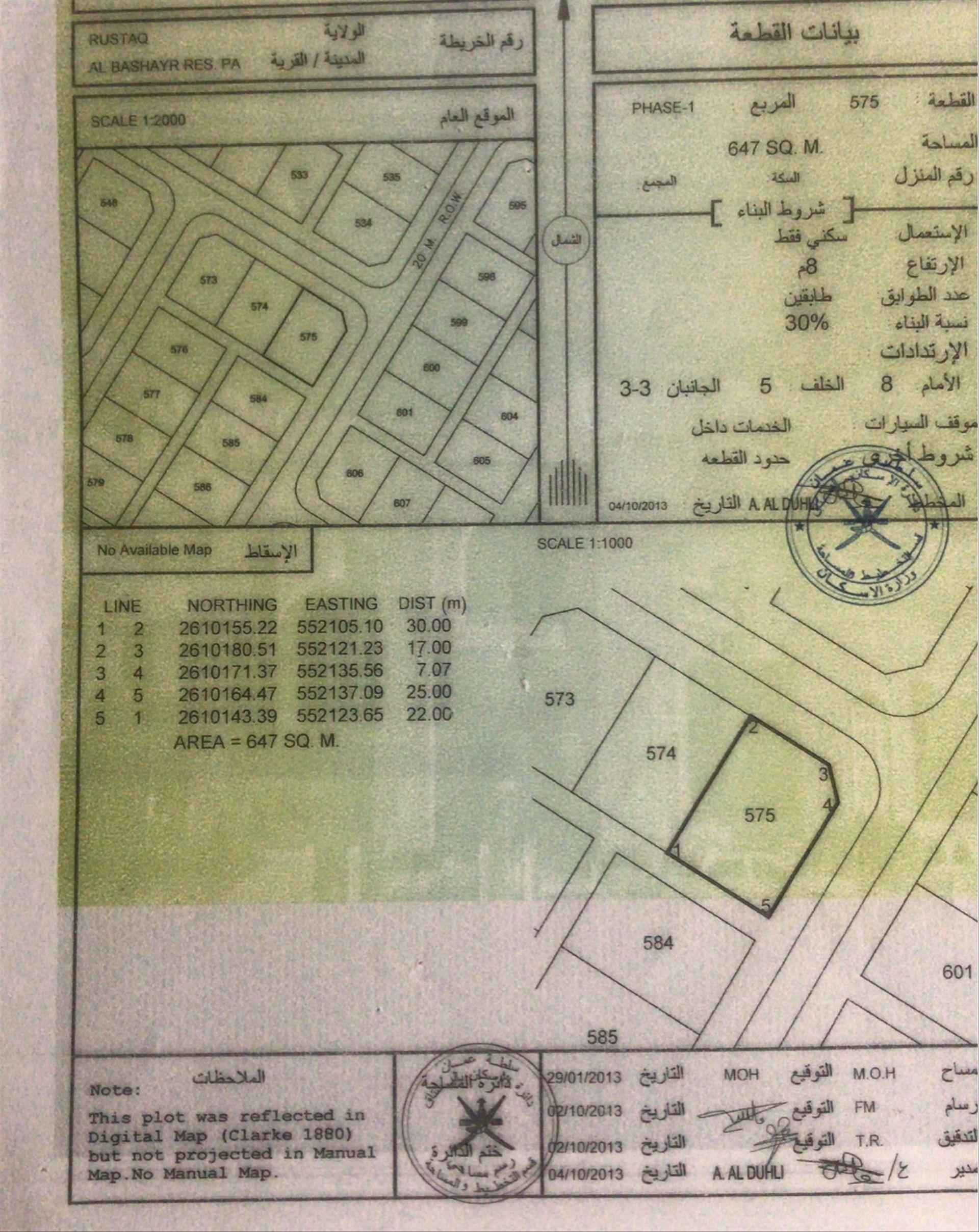 Residential Land in Ar Rustaq, Al Batinah South