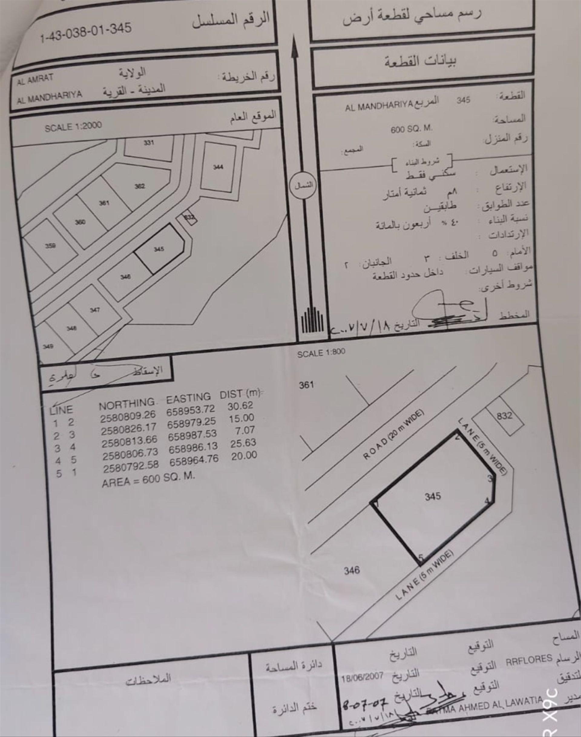 Residential Land in Muscat, Al Amrat