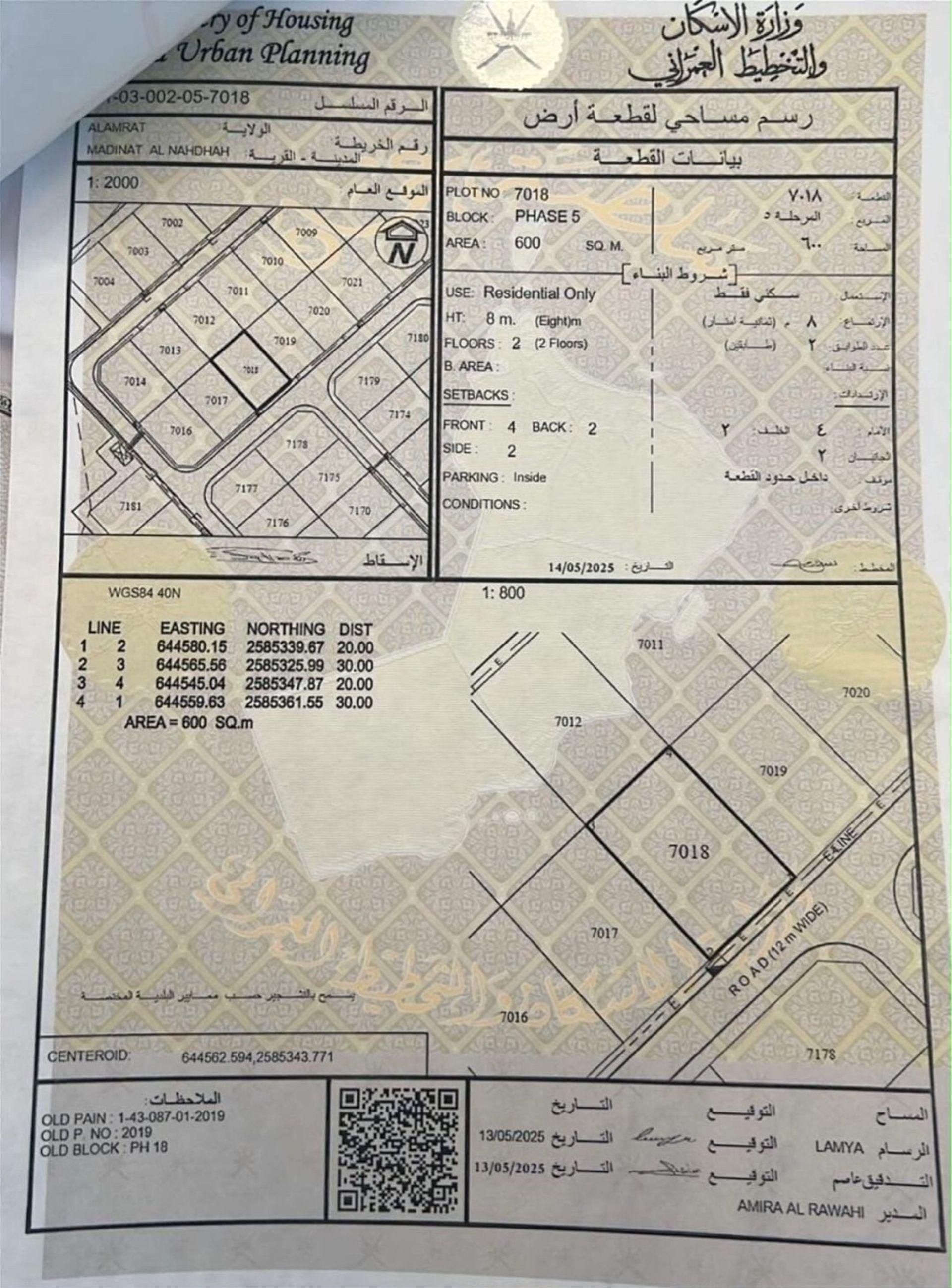 Residential Land in Muscat, Al Amrat
