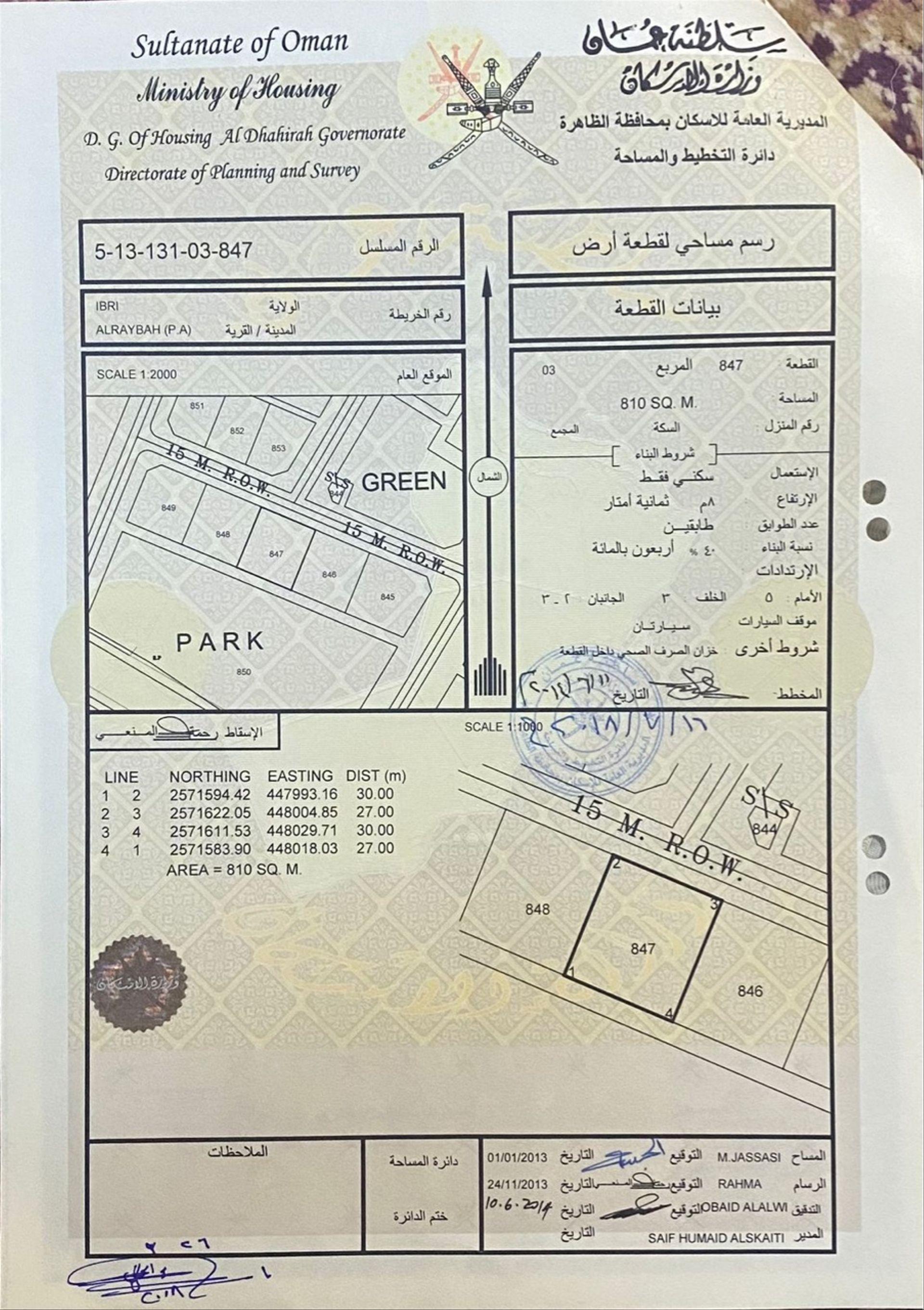 Residential Land in Ibri, Ibri
